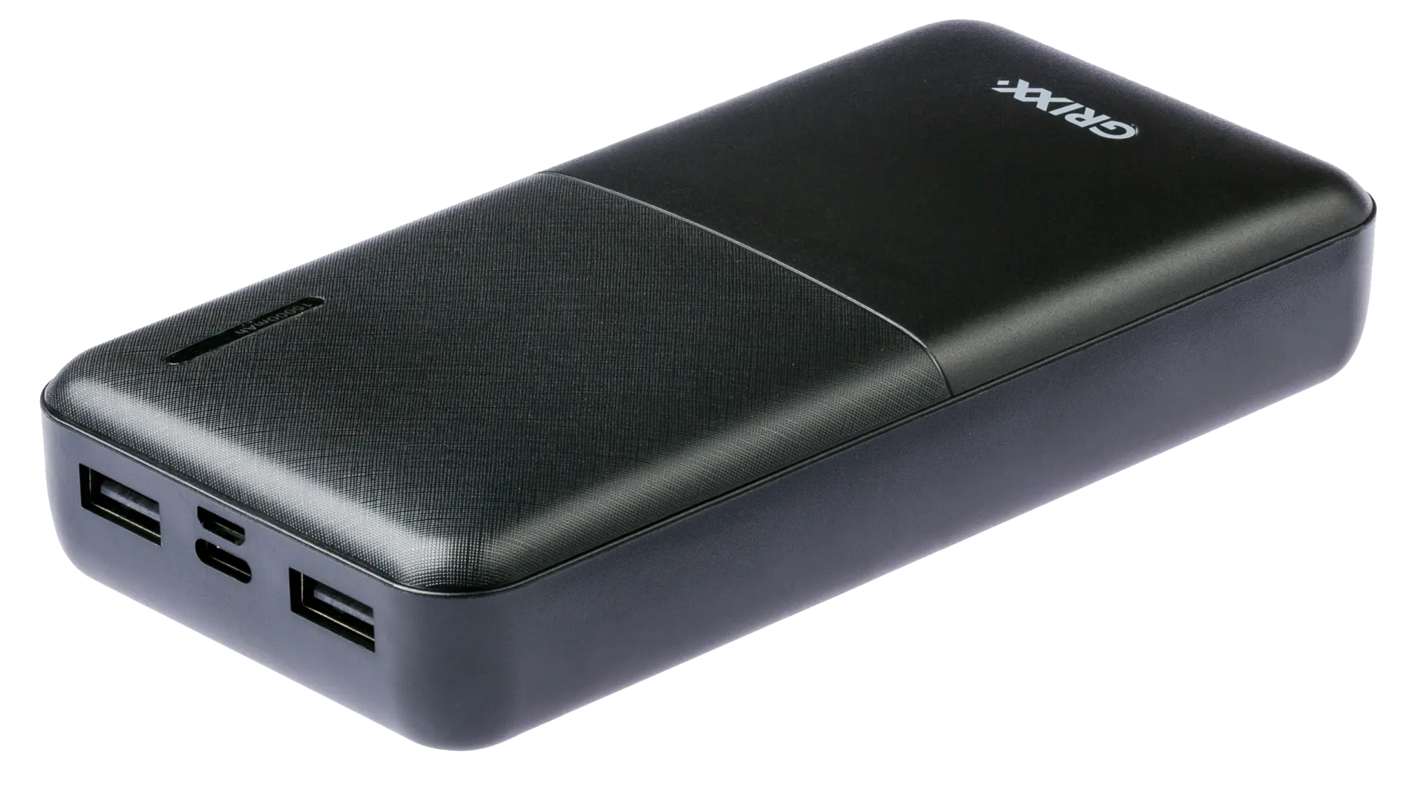 Grixx Powerbank 15.000mAh. Sort