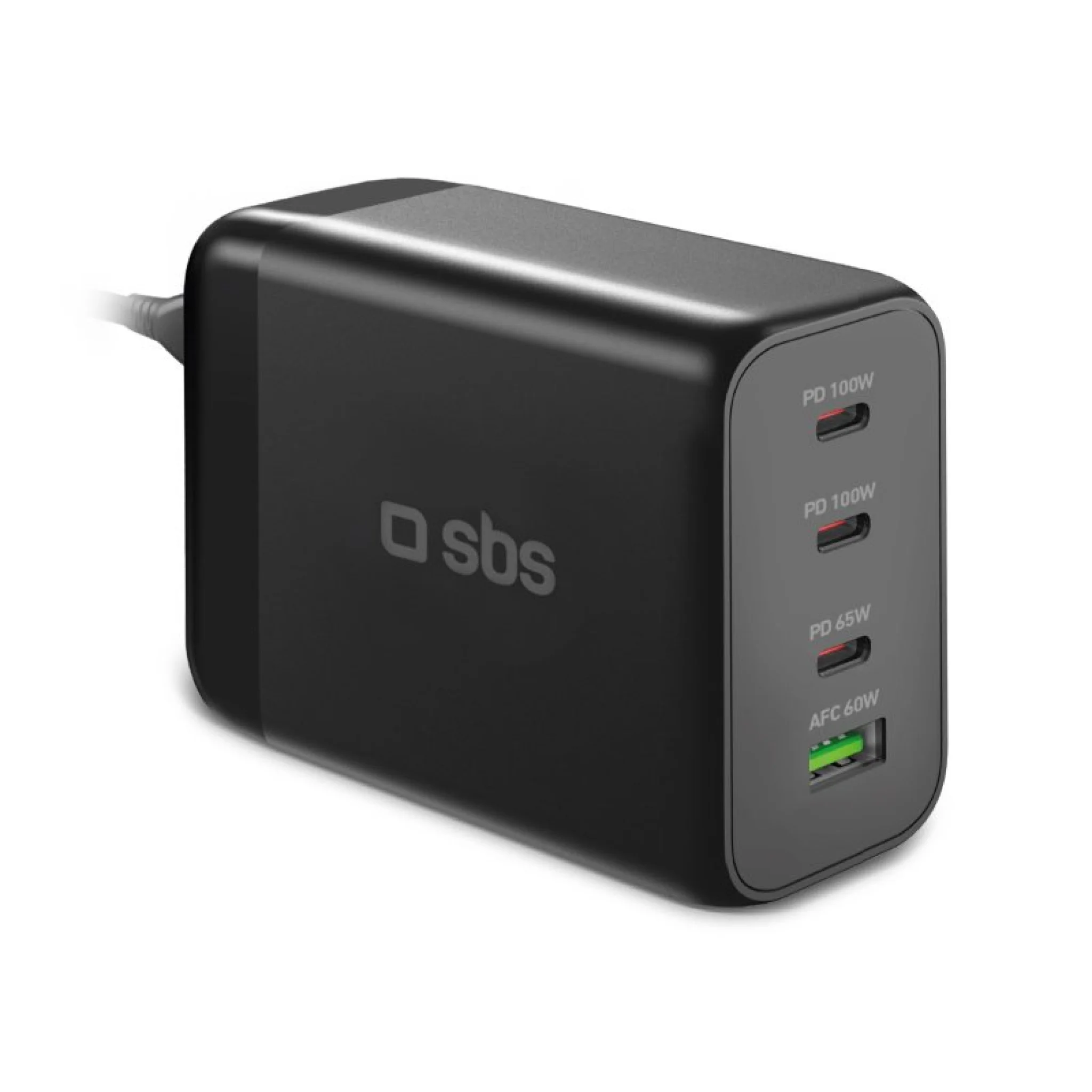 SBS 200 Watt GaN-ladestation. Sort