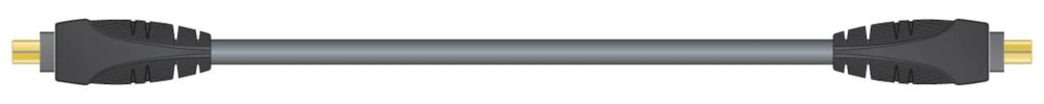 Sinox Firewire kabel. 2m. Grå/sort
