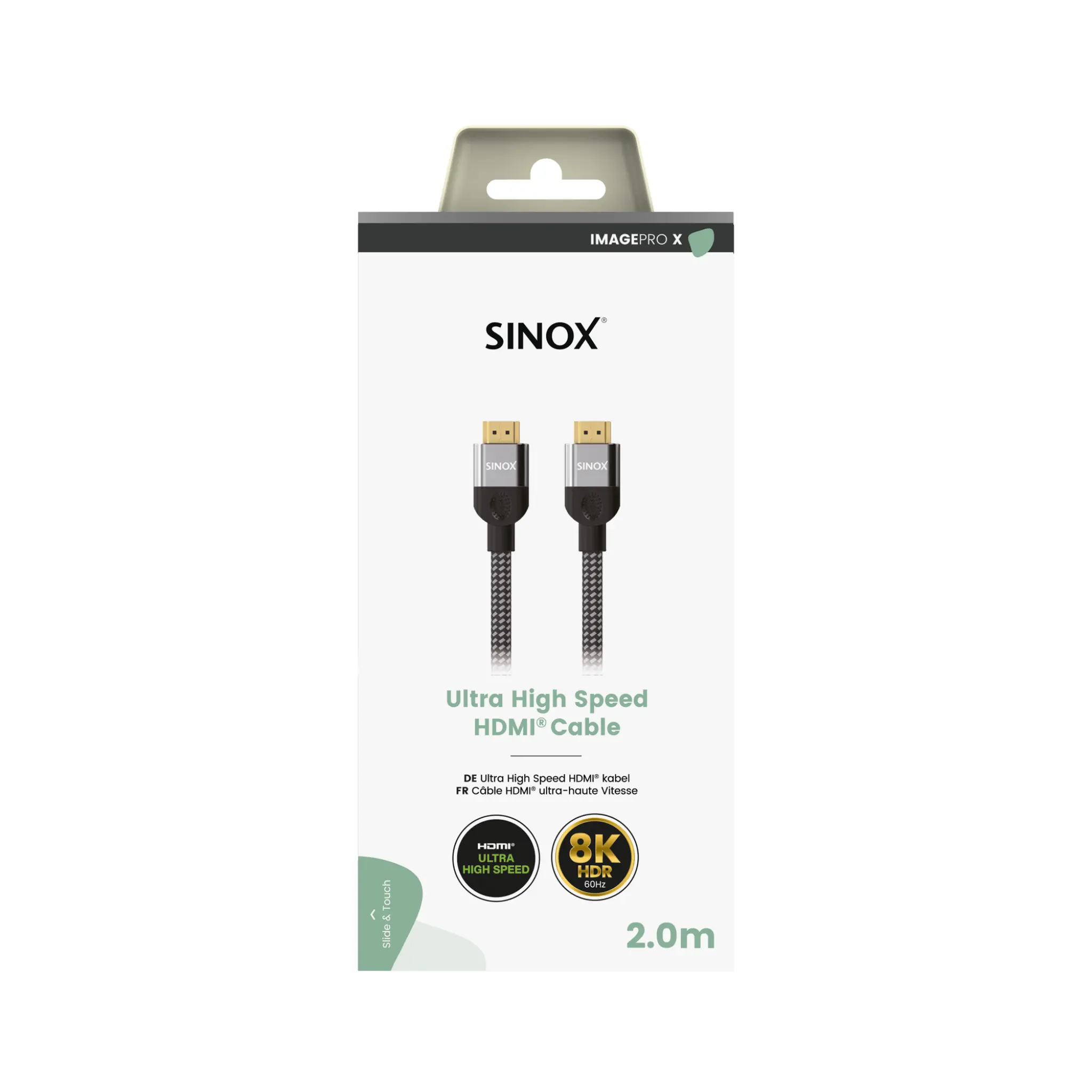 Sinox PRO X HDMI™ kabel 8K60Hz+E. Sort