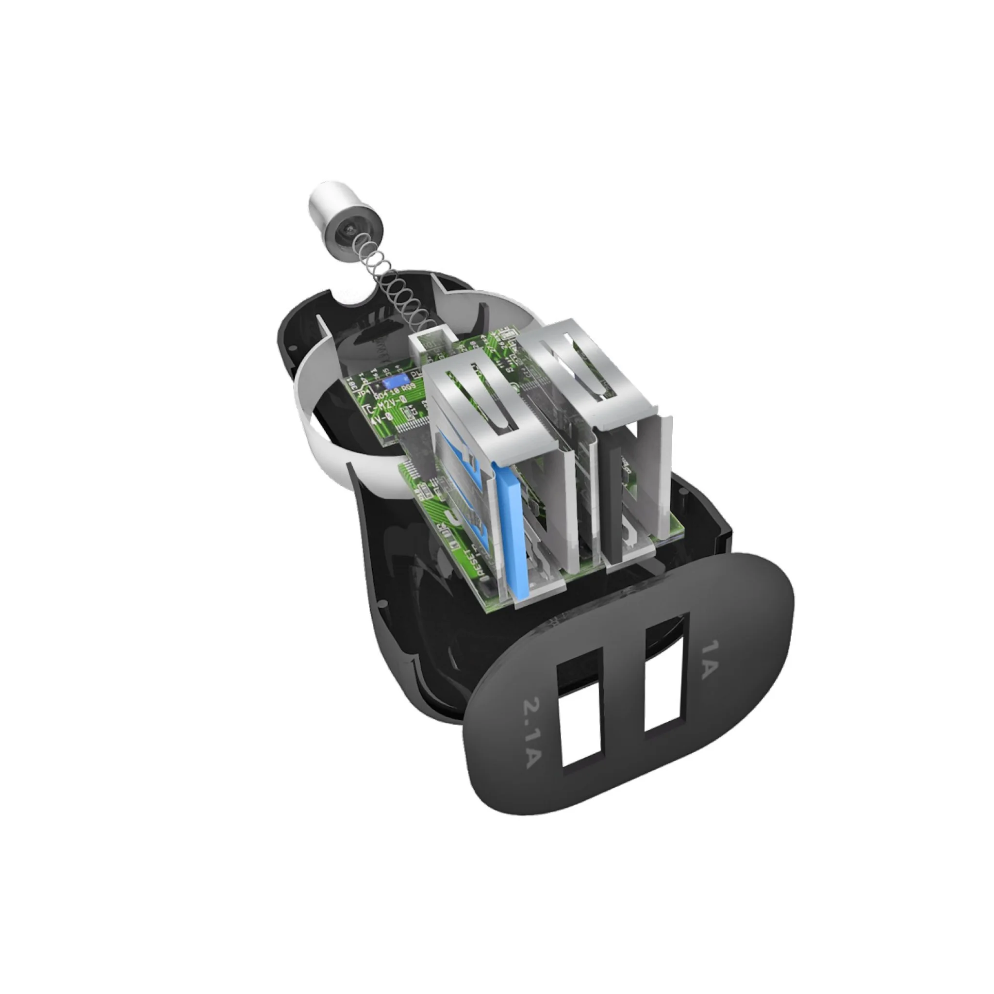 SBS USB C biloplader kit. 1A + 2.1A. 1m. Sort SBS USB C biloplader kit. 1A + 2.1A. 1m. Sort