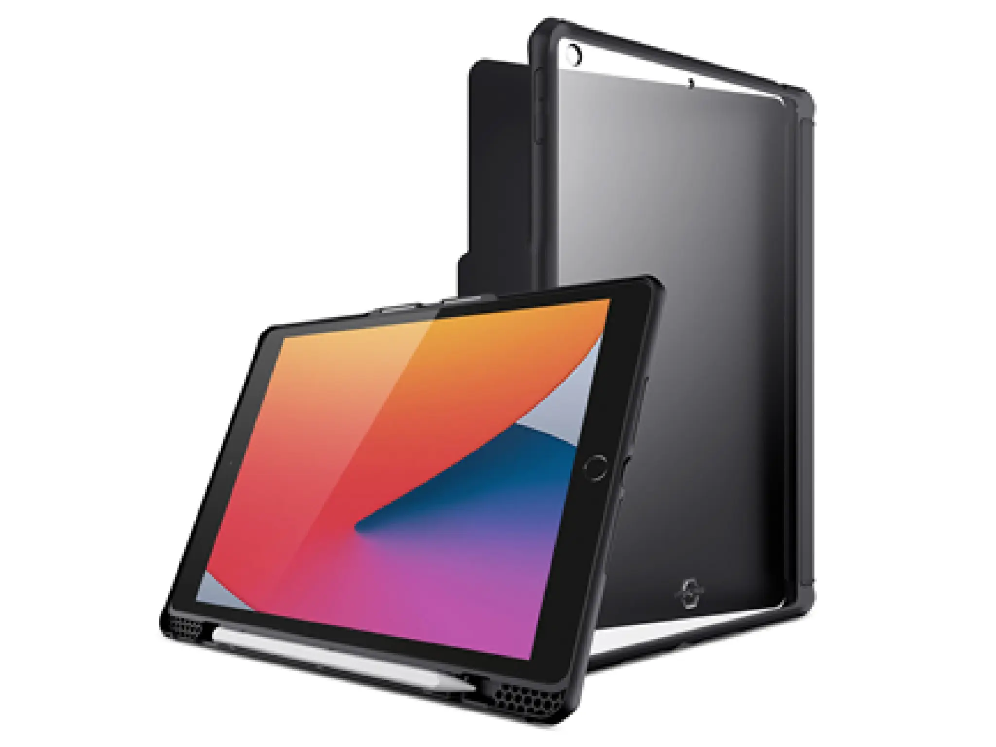 ITSKINS HYBRID SOLID FOLIO cover til iPad 10,2" 2021 (8. og 7. gen.)®. Sort