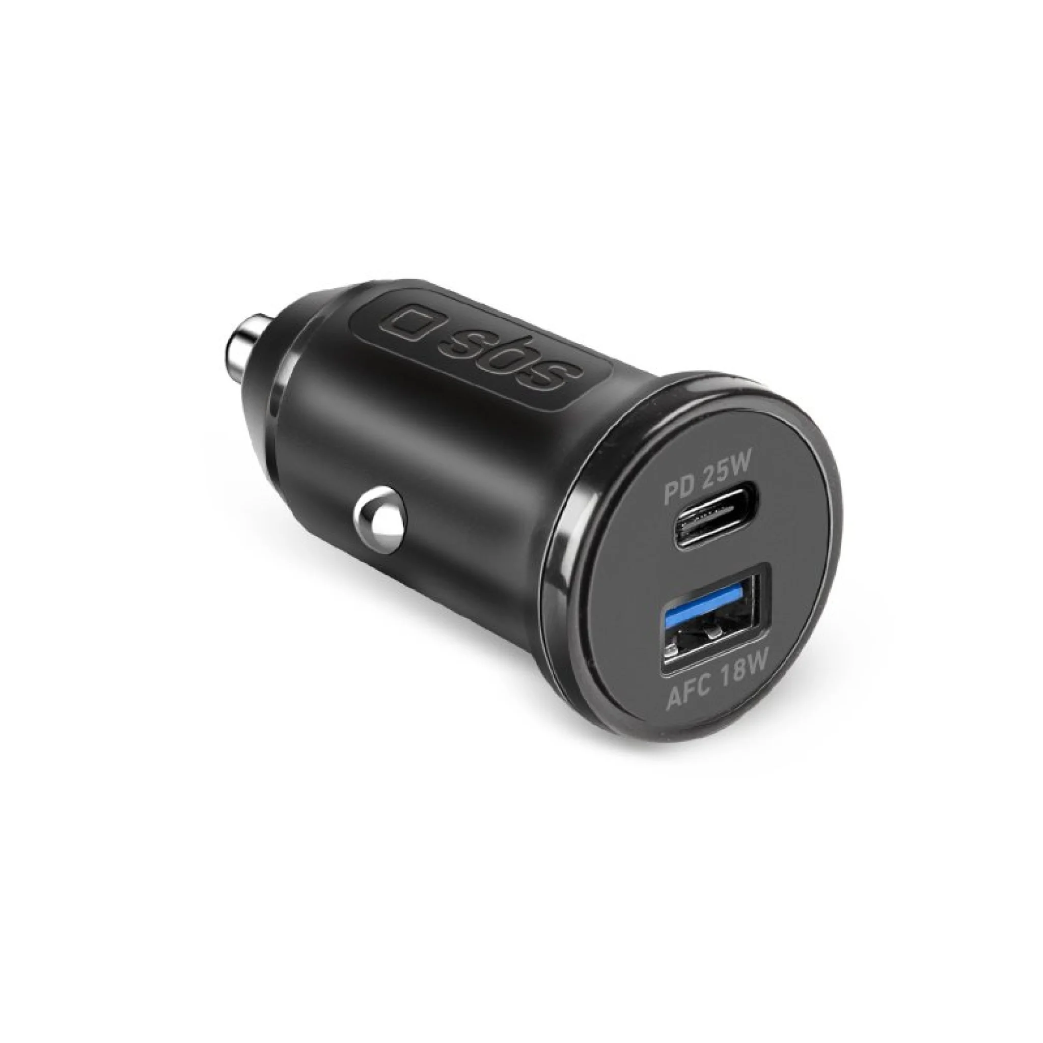 SBS 25W biloplader - Ultrahurtig opladning med Power Delivery (PD). Sort