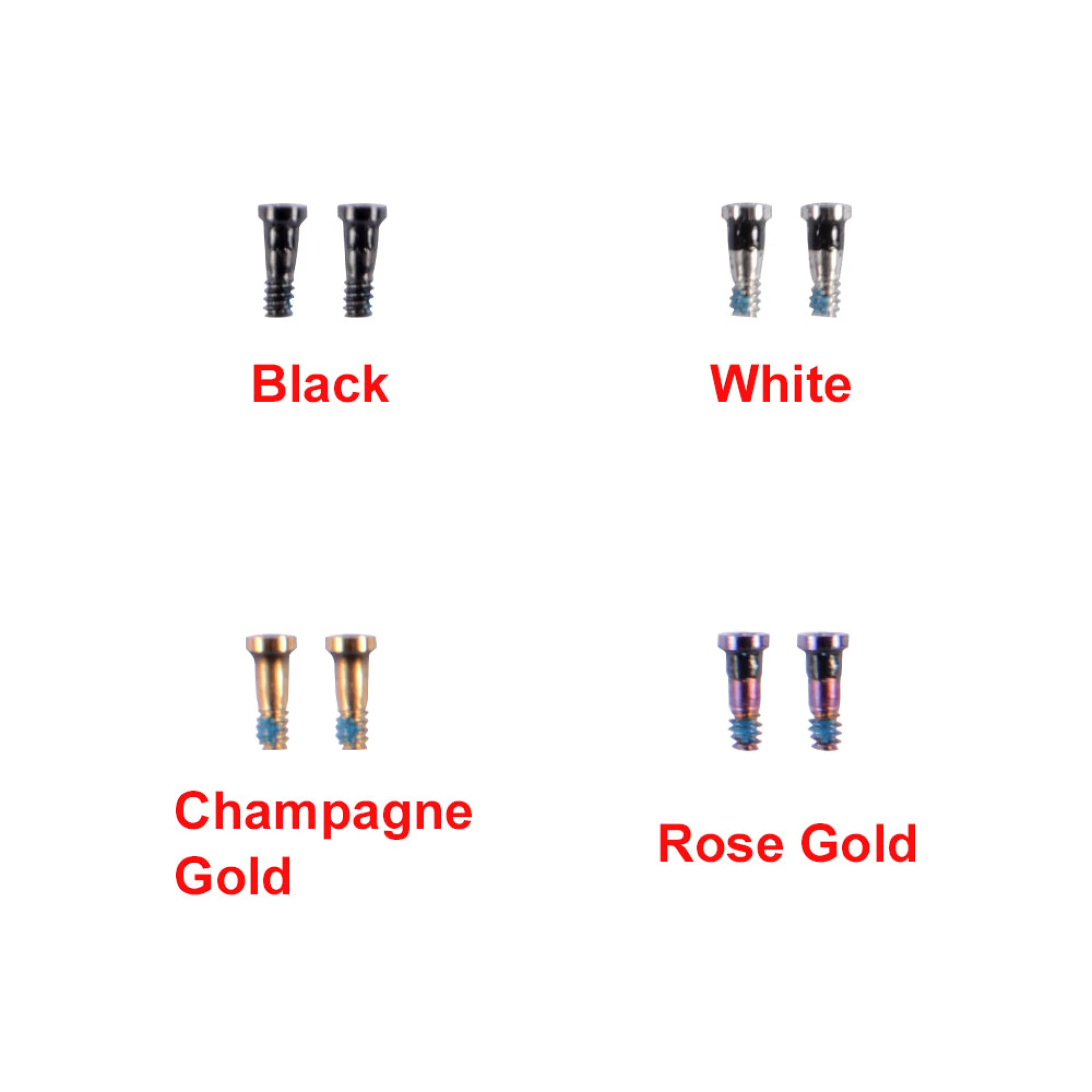 Bottom Screws til iPhone. Champagne