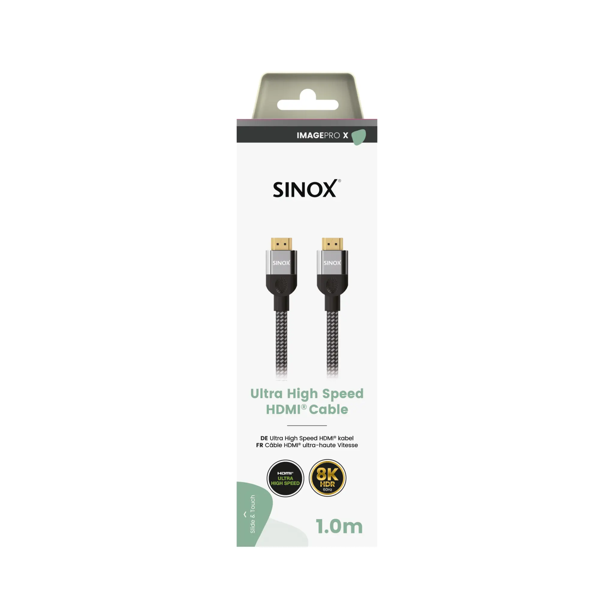 Sinox PRO X HDMI™ kabel 8K60Hz+E. Sort