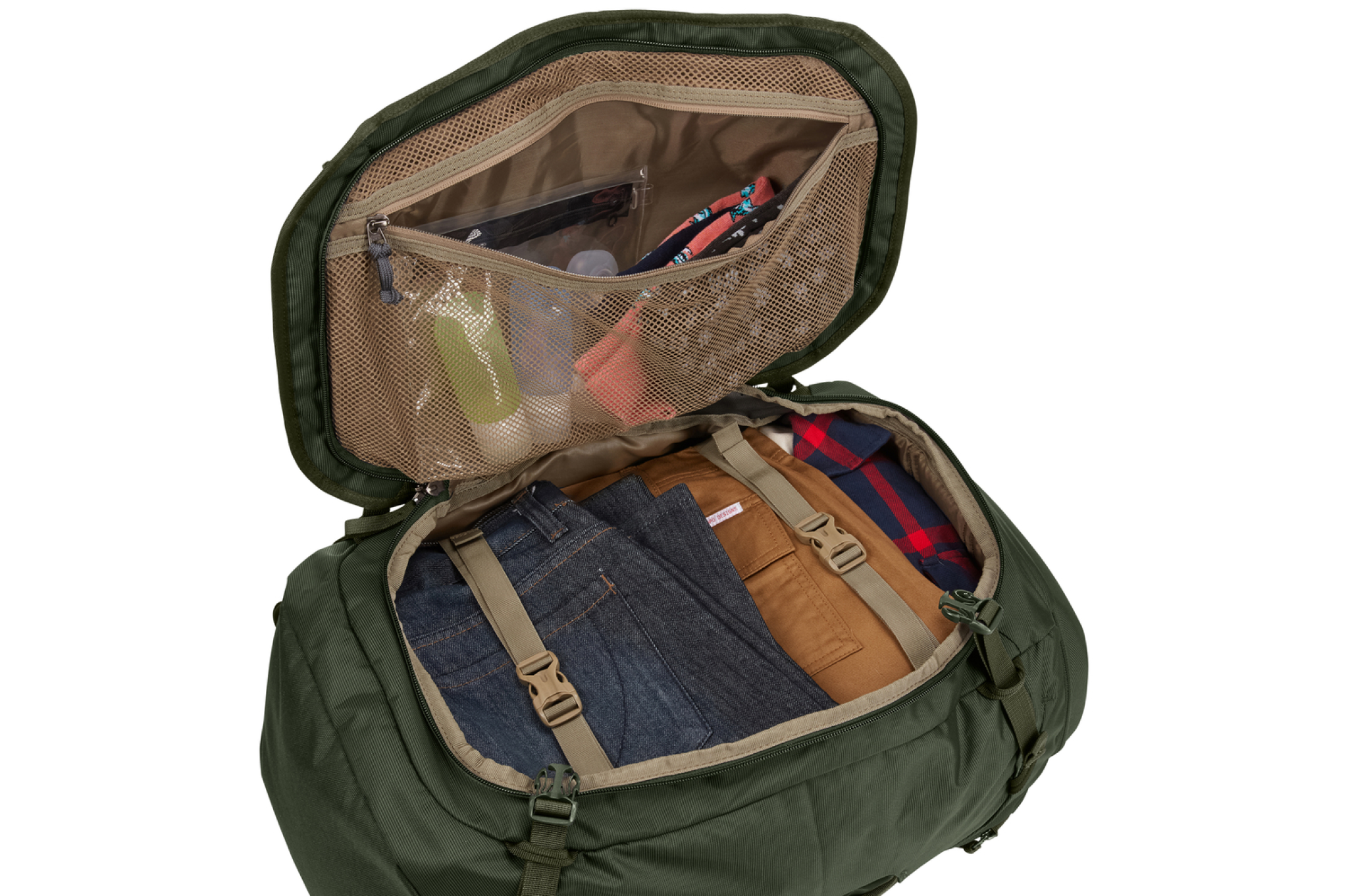Thule Landmark vandrerygsæk 60L. Dark Forest Green
