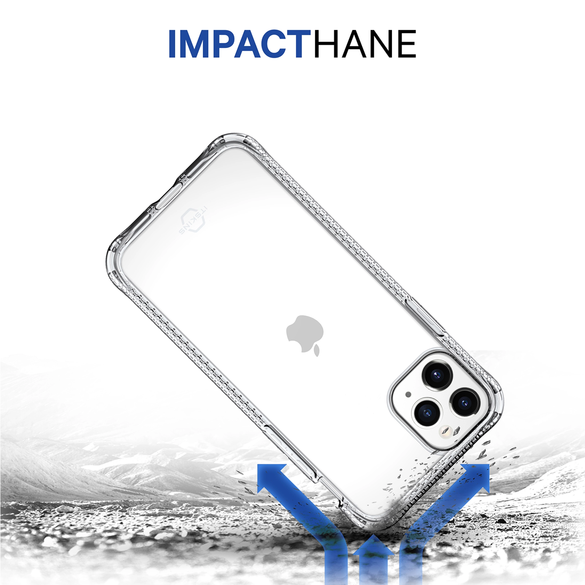 ITSKINS NANO GEL cover til iPhone 11 Pro Max / XS Max®. Gennemsigtig ITSKINS NANO GEL cover til iPhone 11 Pro Max / XS Max®. Gennemsigtig