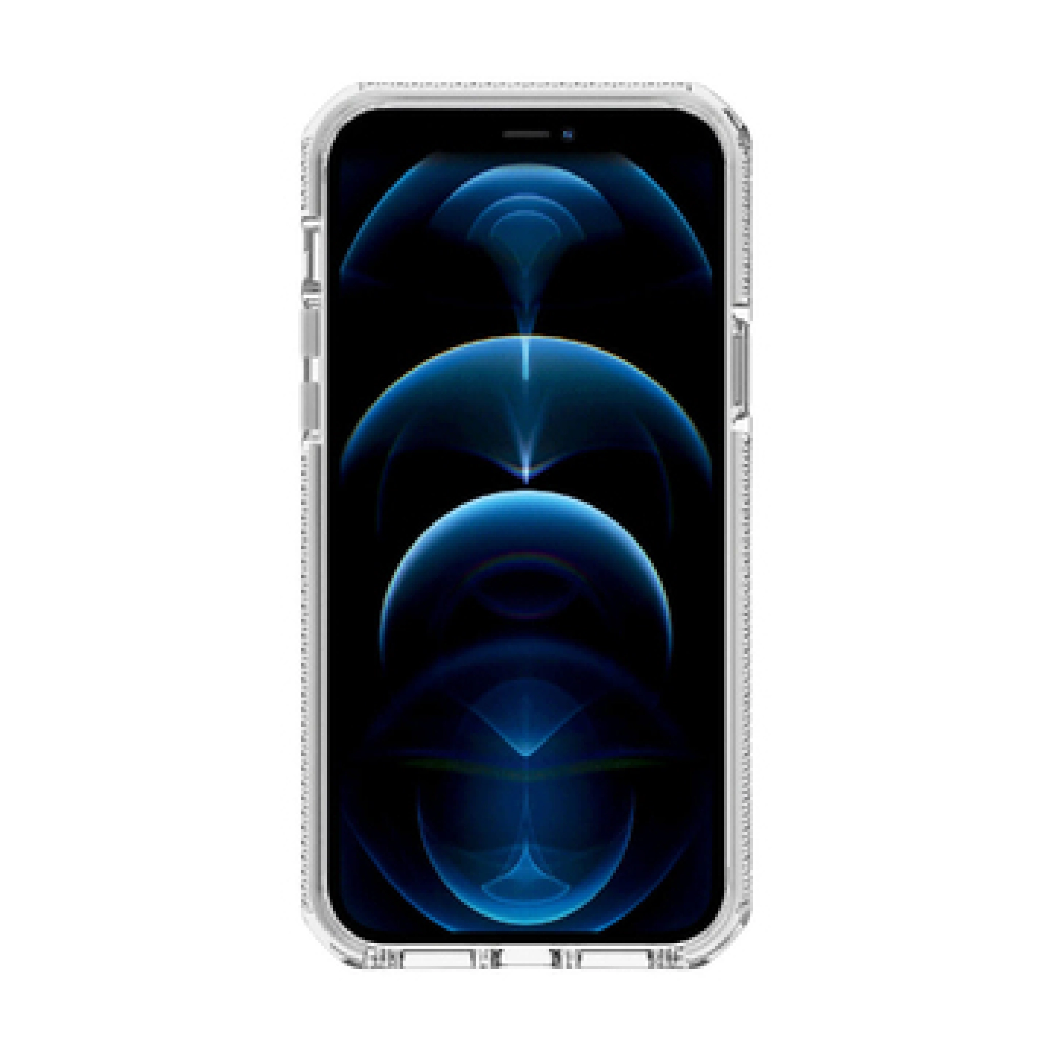 ITSKINS SUPREME CLEAR cover til iPhone 12 / 12 Pro®. Hvid og gennemsigtig