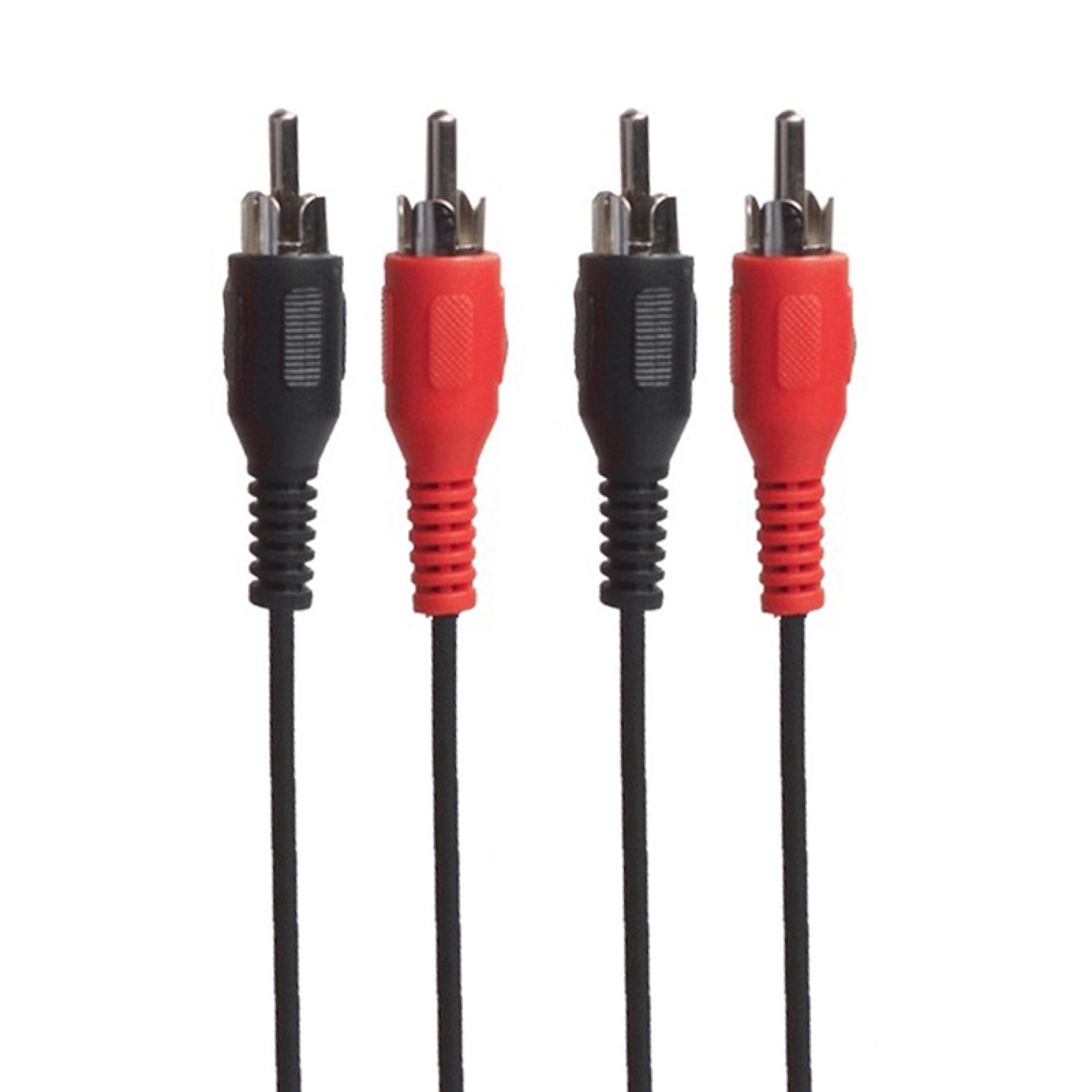 Connectech Phono-kabel. 2.5m. Sort