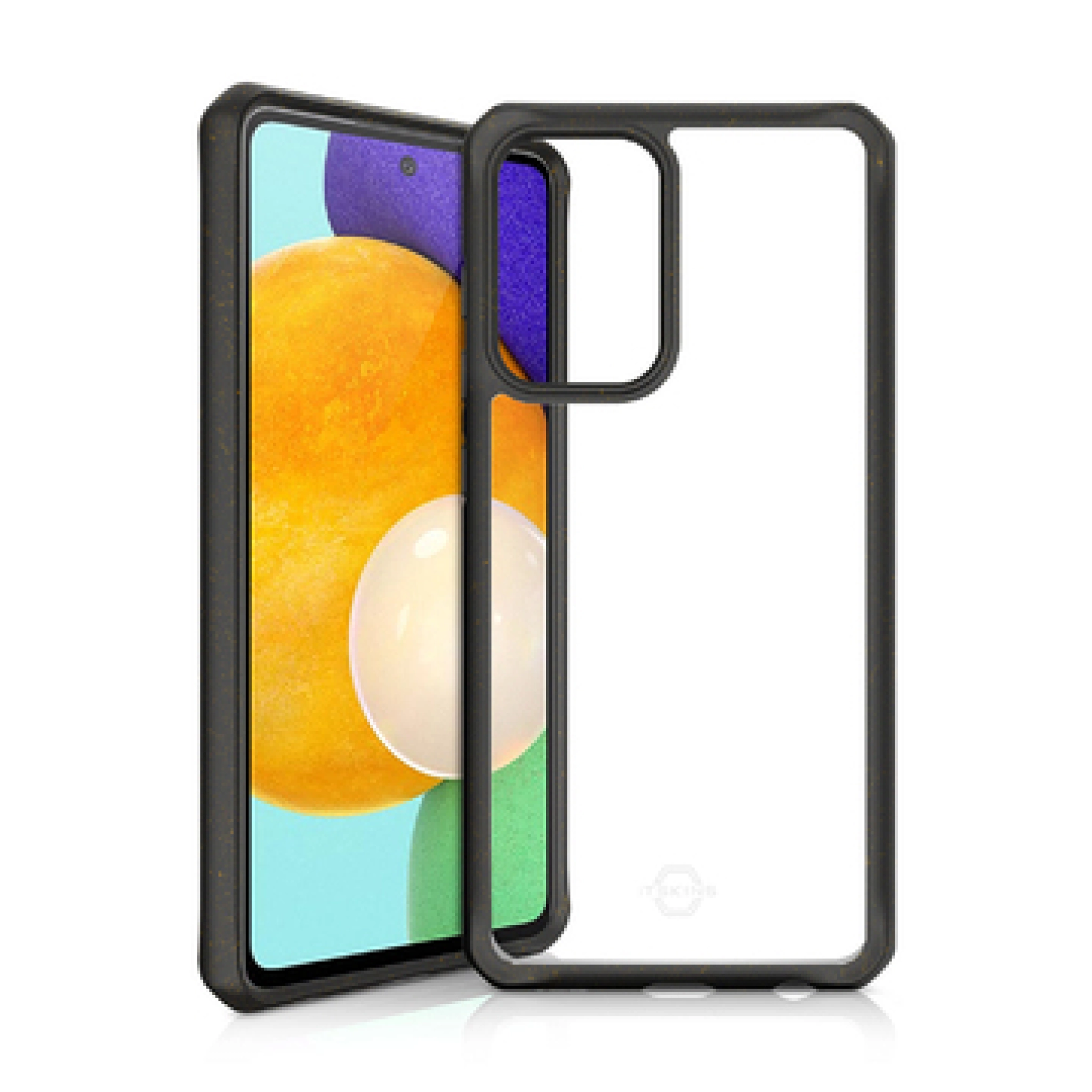 ITSKINS FERONIABIO PURE cover til Samsung Galaxy A52s 5G / A52 4G / 5G®. Sort og gennemsigtig