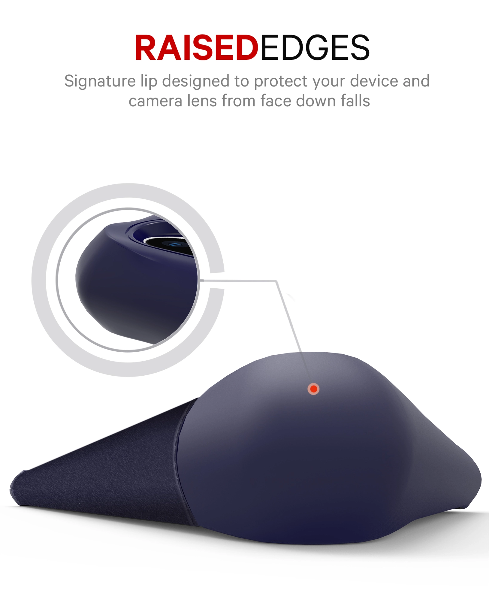 ITSKINS HYBRID FOLIO cover til iPhone XS / X®. Navy blå med genanvendt læder
