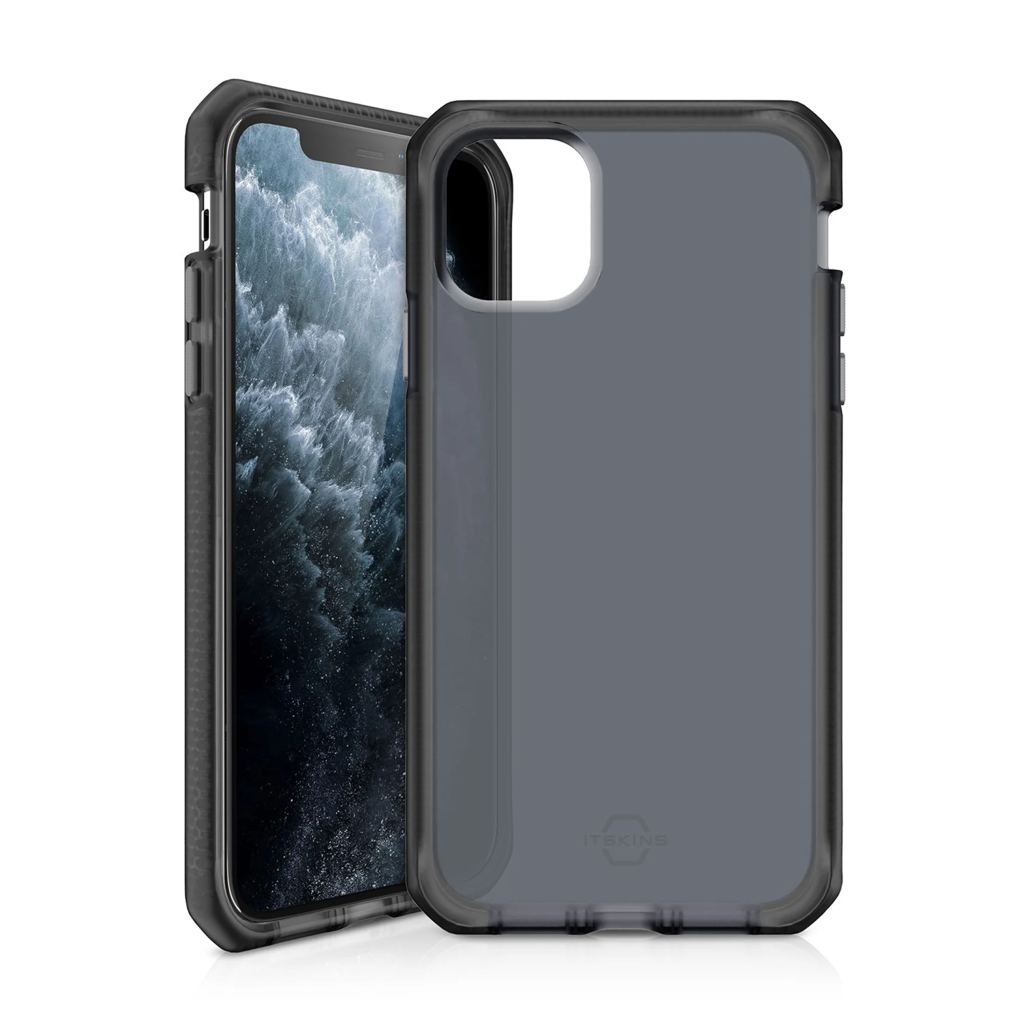 ITSKINS SUPREME FROST cover til iPhone 11 Pro / XS / X®. Grå og sort
