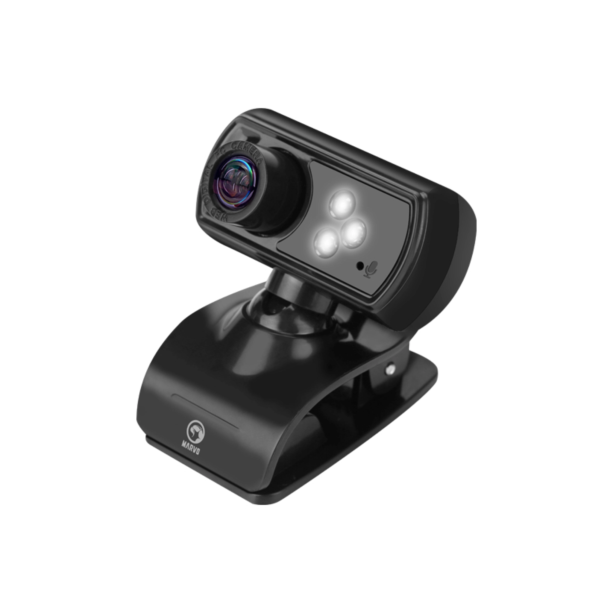 Marvo webcam m/mikrofon. Sort