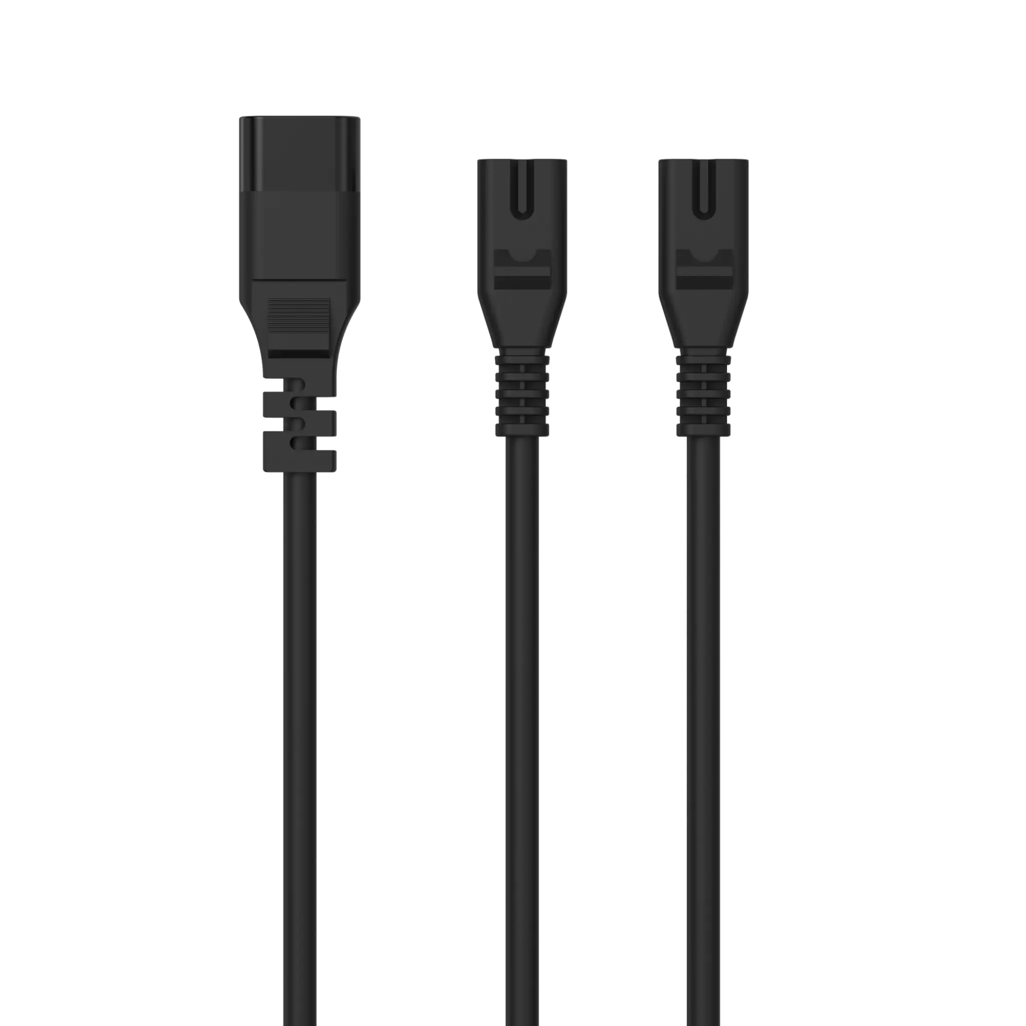 Sinox 8-tals splitter kabel. 0,5m. Sort