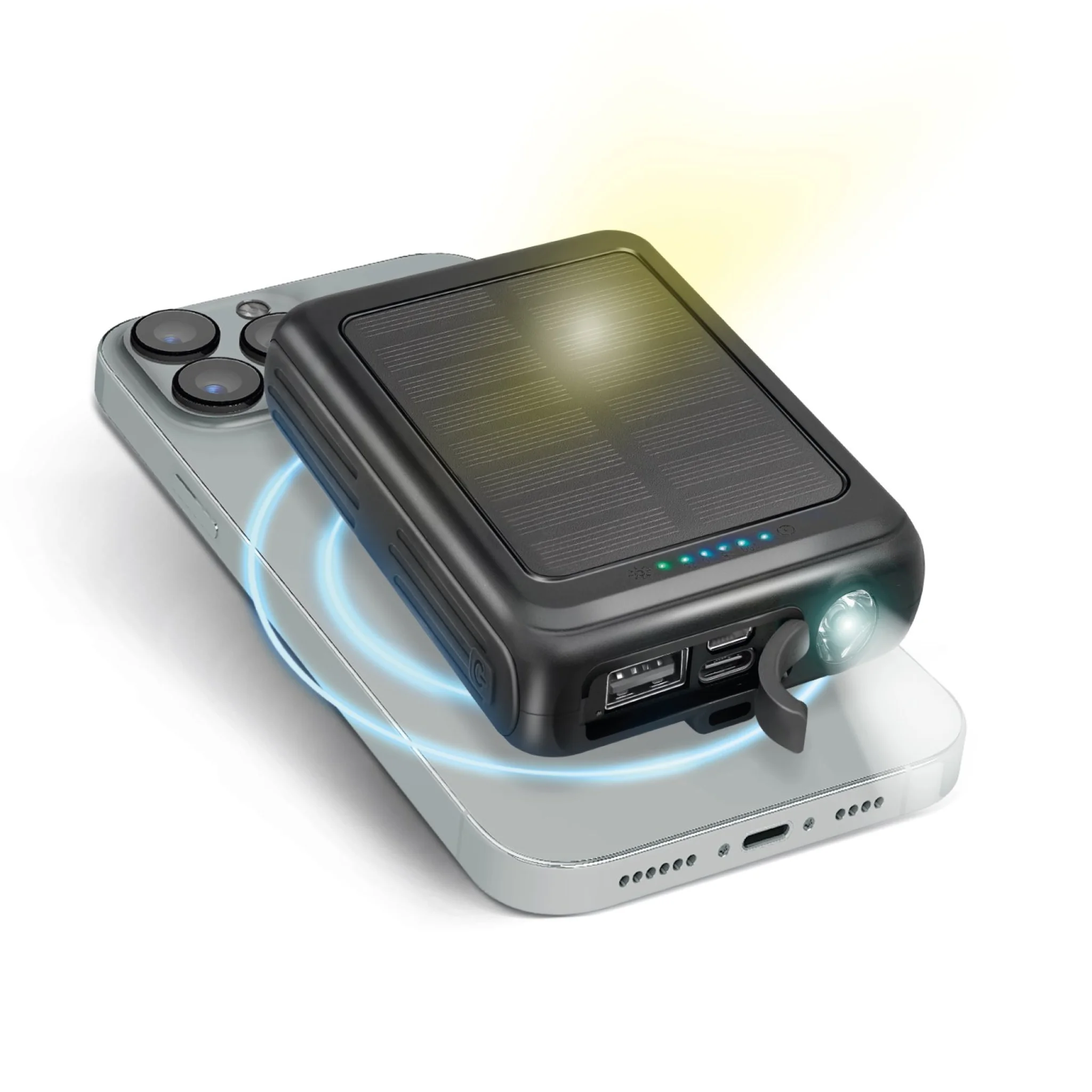 Sbs 5000mAh solar power bank. Sort