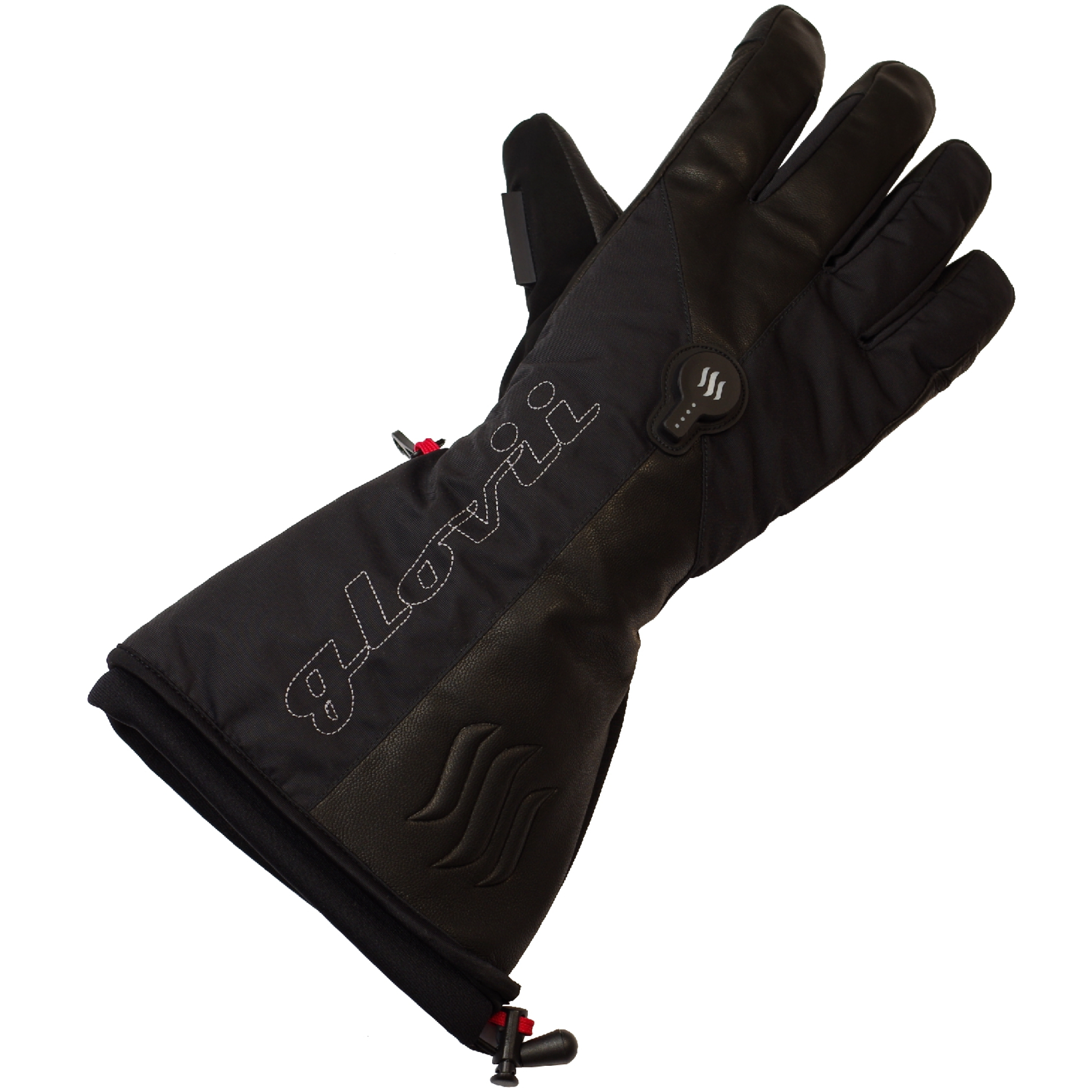 Glovii opvarmede skihandsker med touch L. Sort