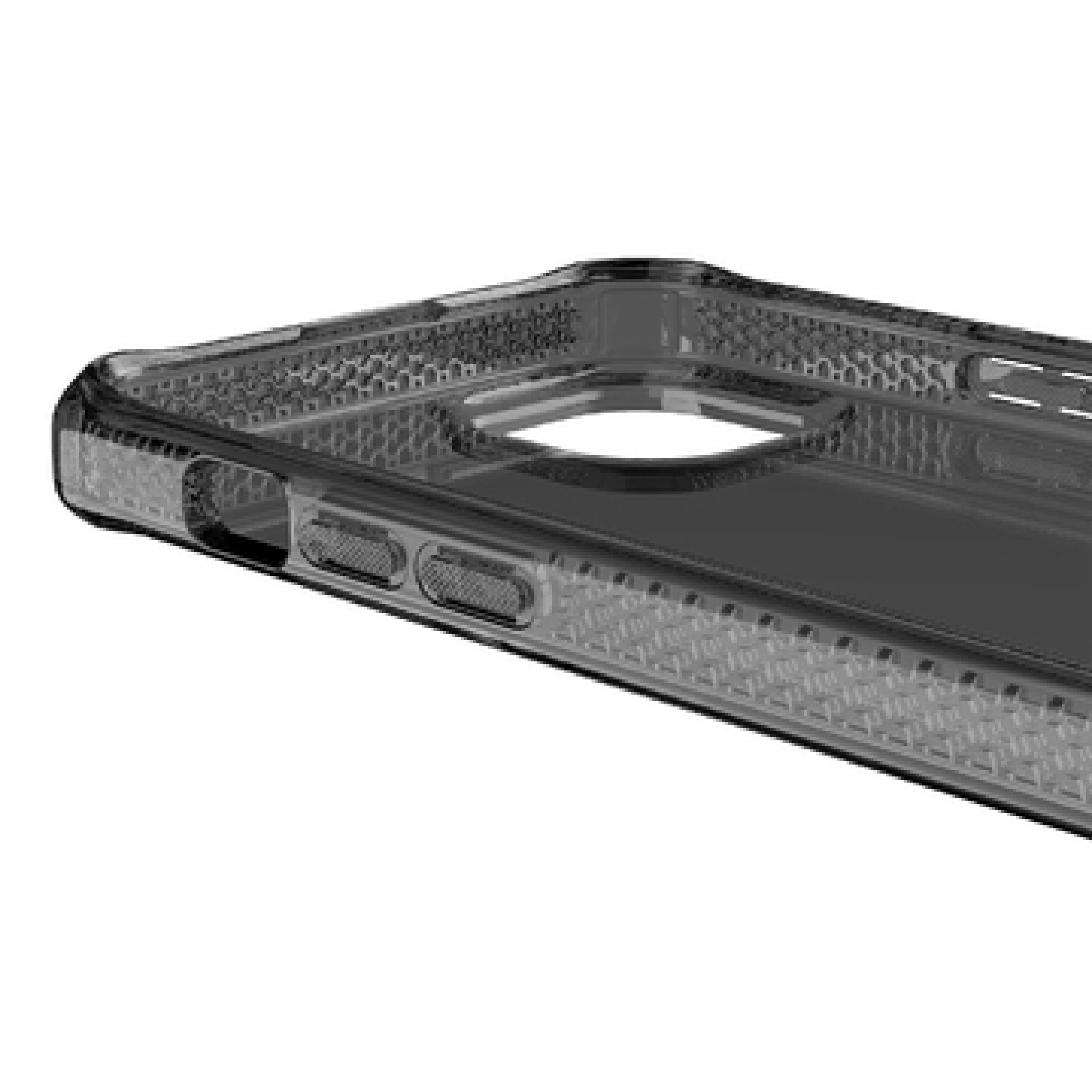 ITSKINS SPECTRUM CLEAR cover til iPhone 15®. Smoke