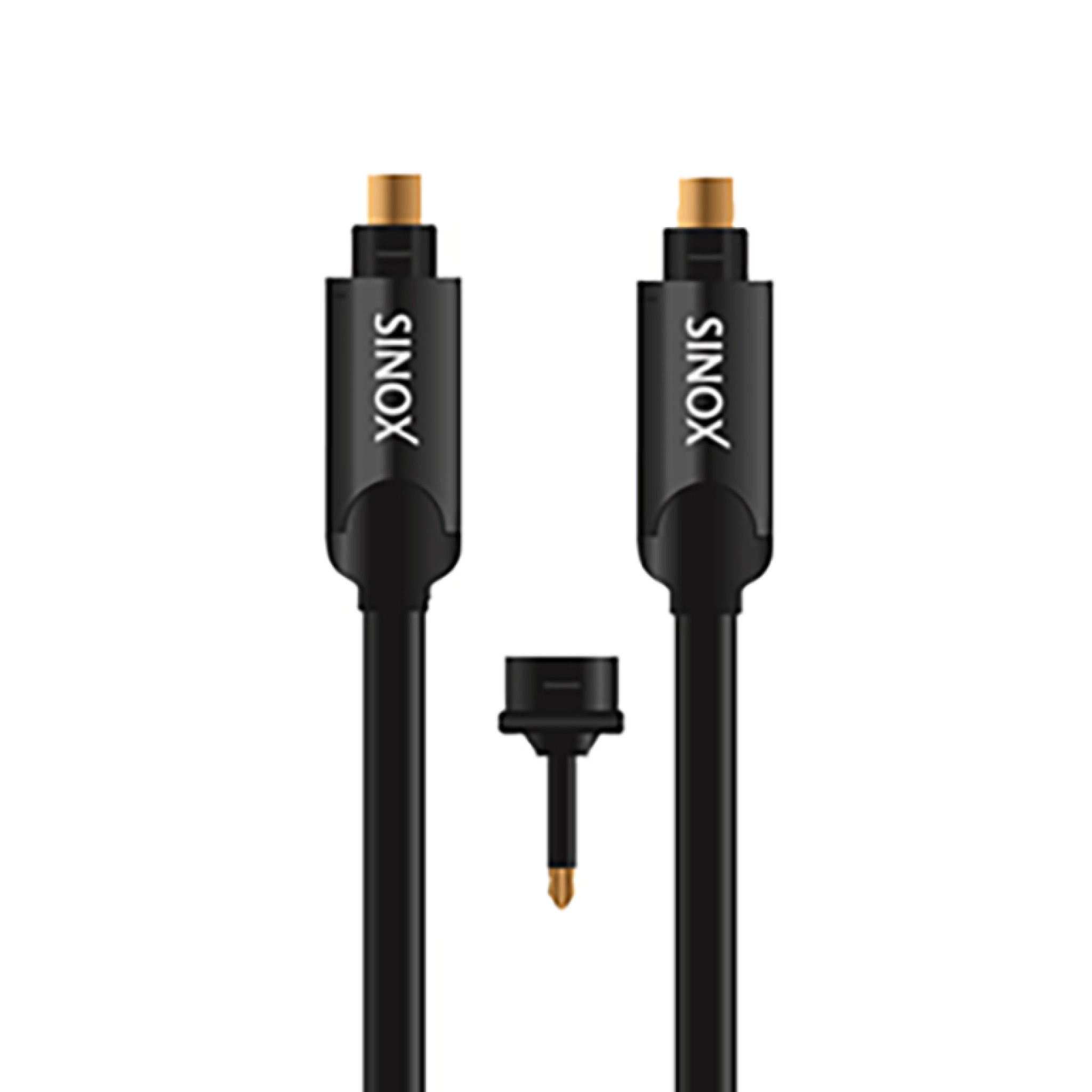 Sinox SHD optisk digitalt kabel. 1,5m. Sort