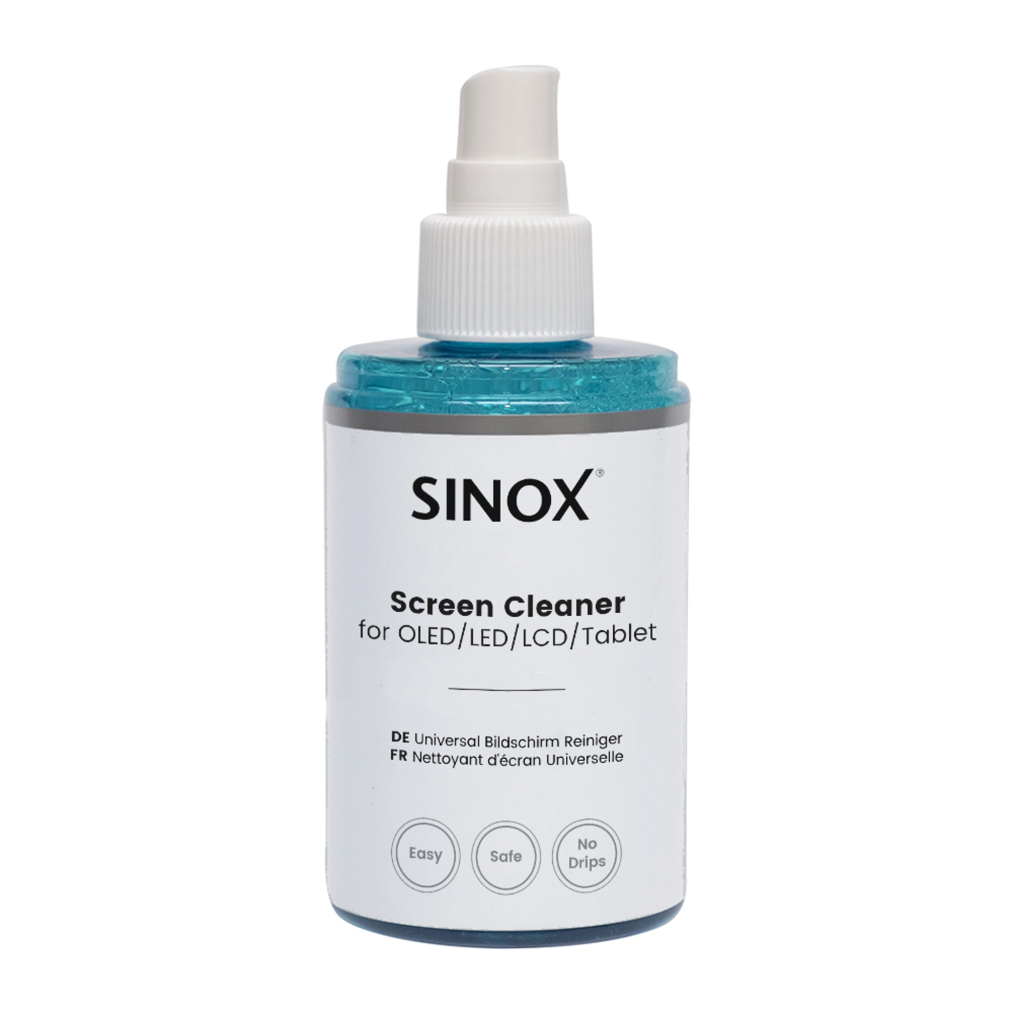 Sinox skærmrens med mikrofiberklud. 200ml