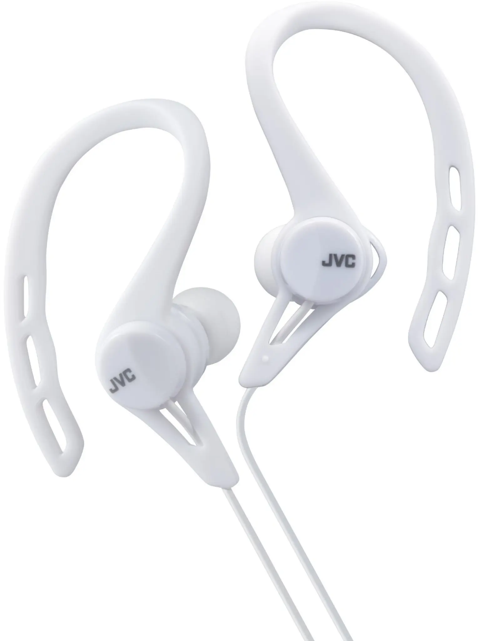 JVC in-ear høretelefoner til løb. Hvid