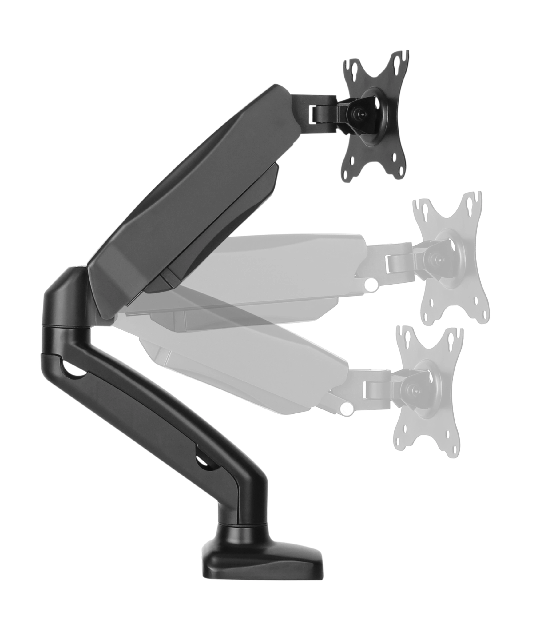 Sinox Office enkel skærm skrivebordsbeslag med gasspring. Op til 32". Sort Sinox Office enkel skærm skrivebordsbeslag med gasspring. Op til 32". Sort