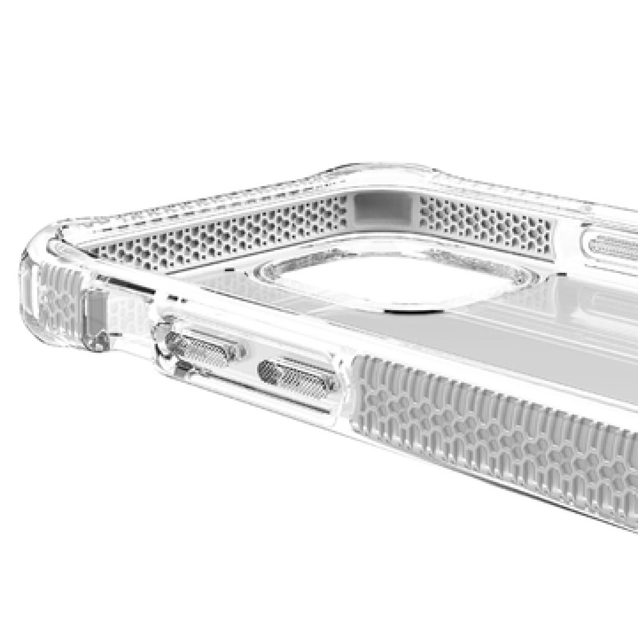 ITSKINS SUPREME CLEAR cover til iPhone 12 / 12 Pro®. Hvid og gennemsigtig
