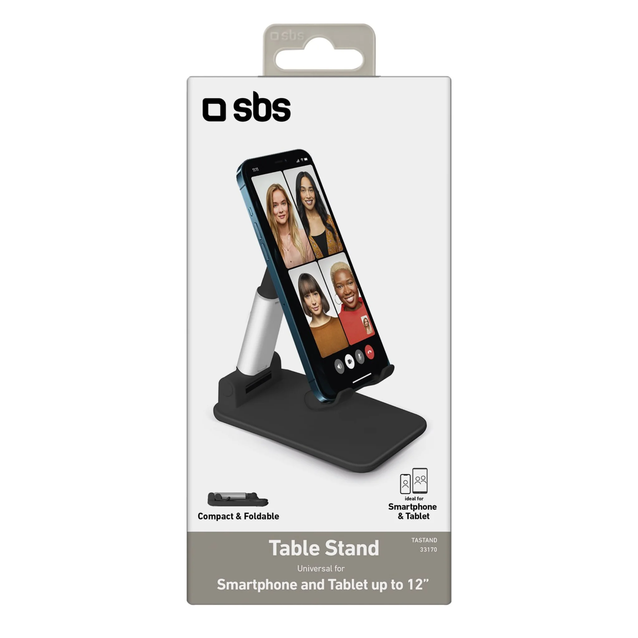 SBS transportablet bordstativ til smartphones op til 12"