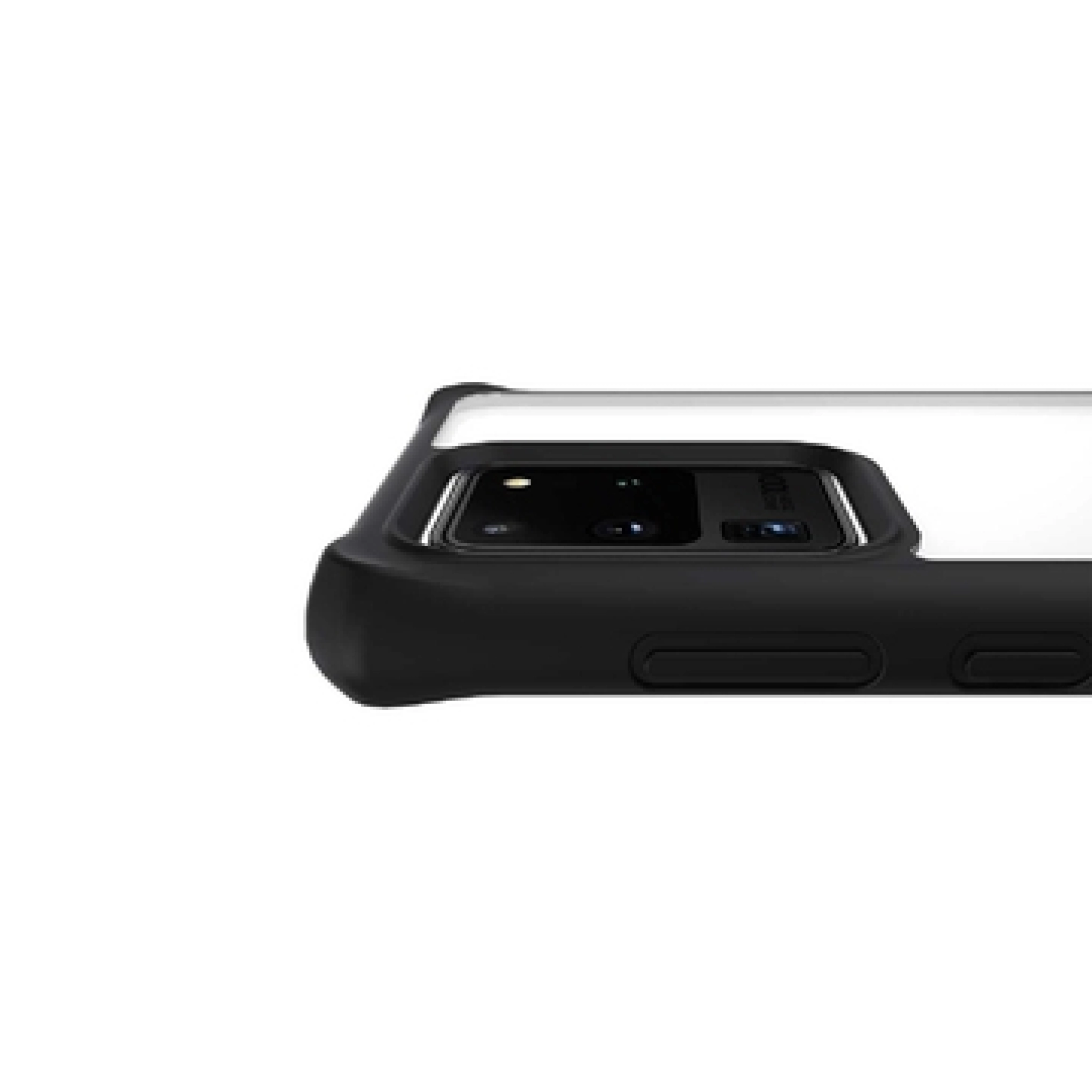 ITSKINS HYBRID SOLID cover til Samsung Galaxy S20 Ultra 4G / 5G®. Sort og gennemsigtig