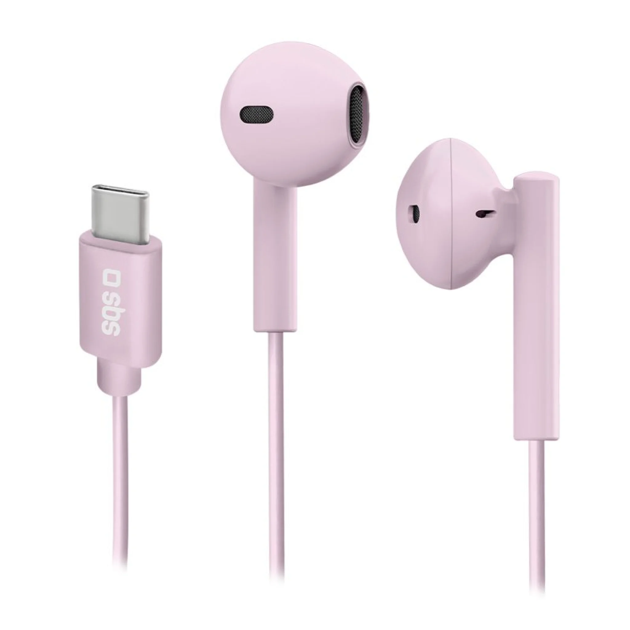 SBS in-ear stereo høretelefoner Studio Mix 65. Lyserød