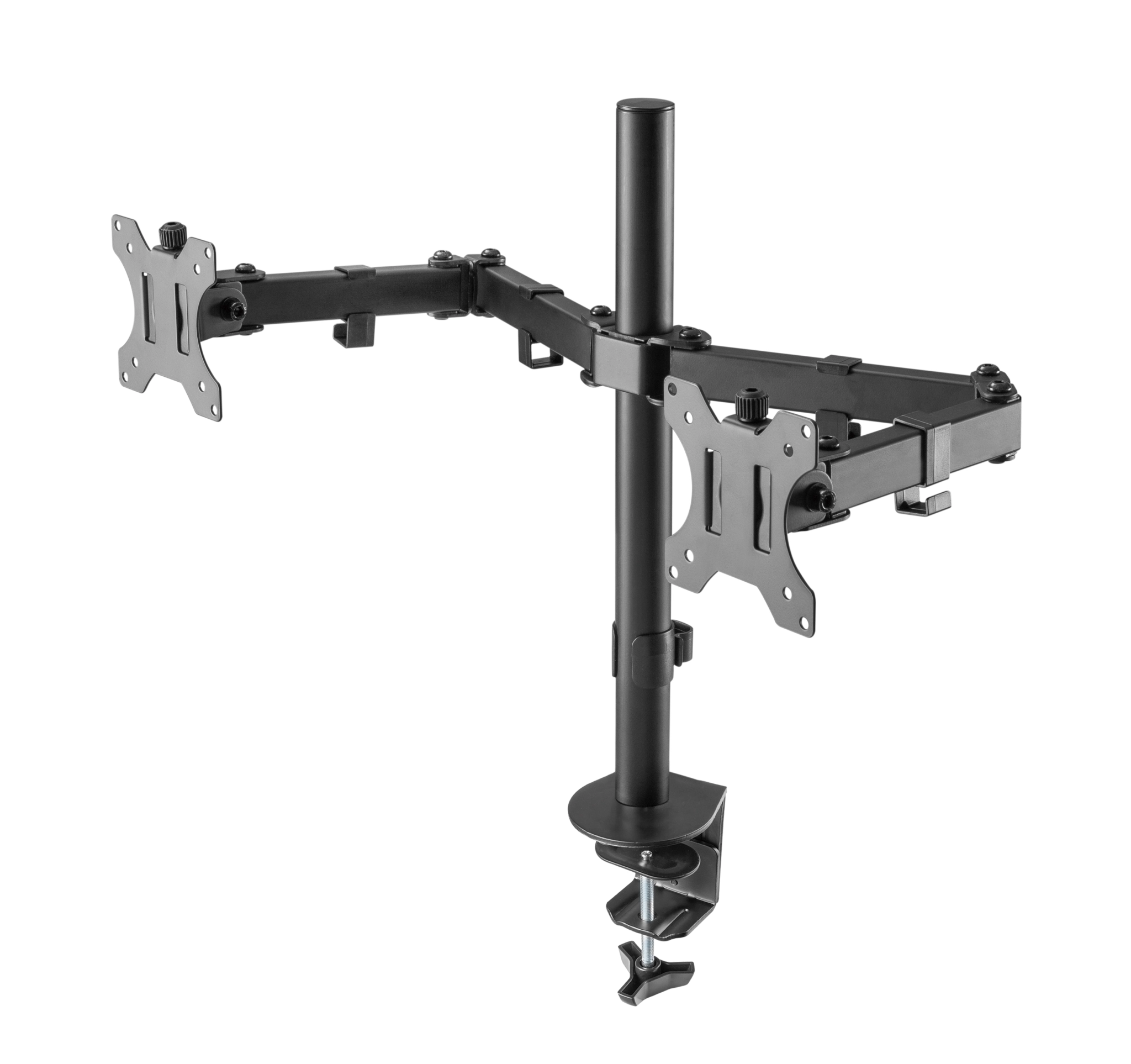 Sinox Office dobbelt skærm skrivebordsbeslag. Op til 32". Sort Sinox Office dobbelt skærm skrivebordsbeslag. Op til 32". Sort