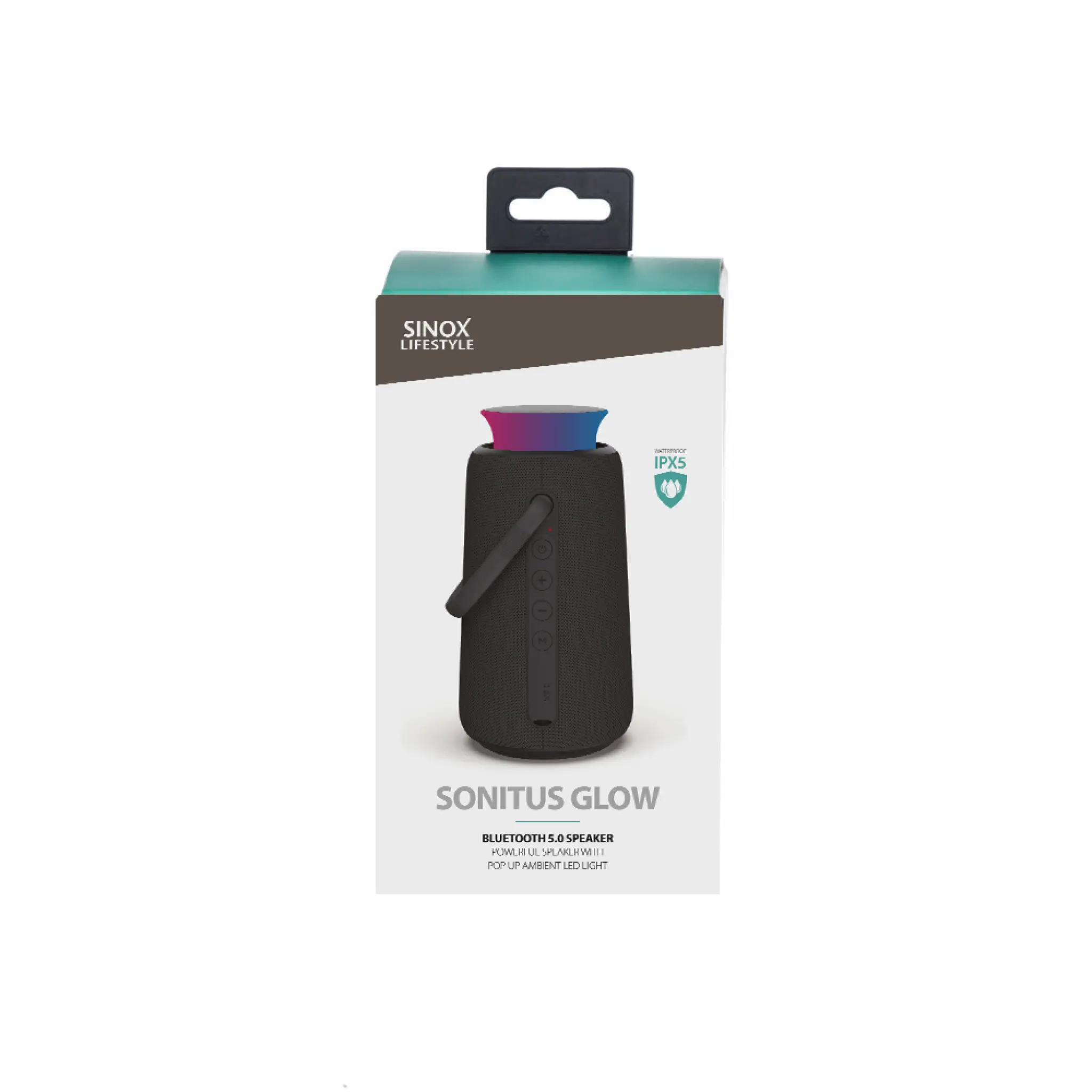 Sinox Sonitus Glow Speaker. Sort