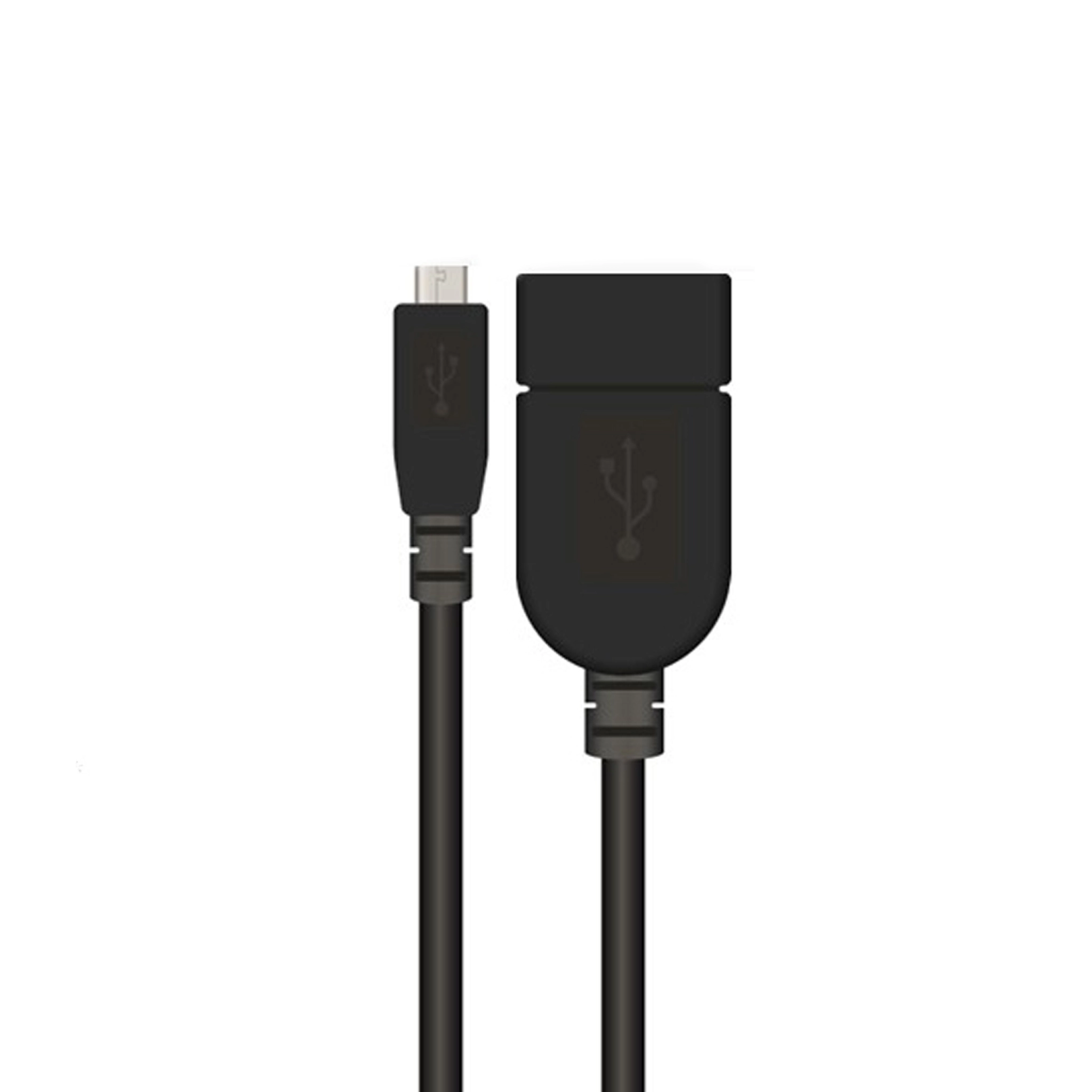 Sinox Micro USB OTG adapter. 0,2m. Sort