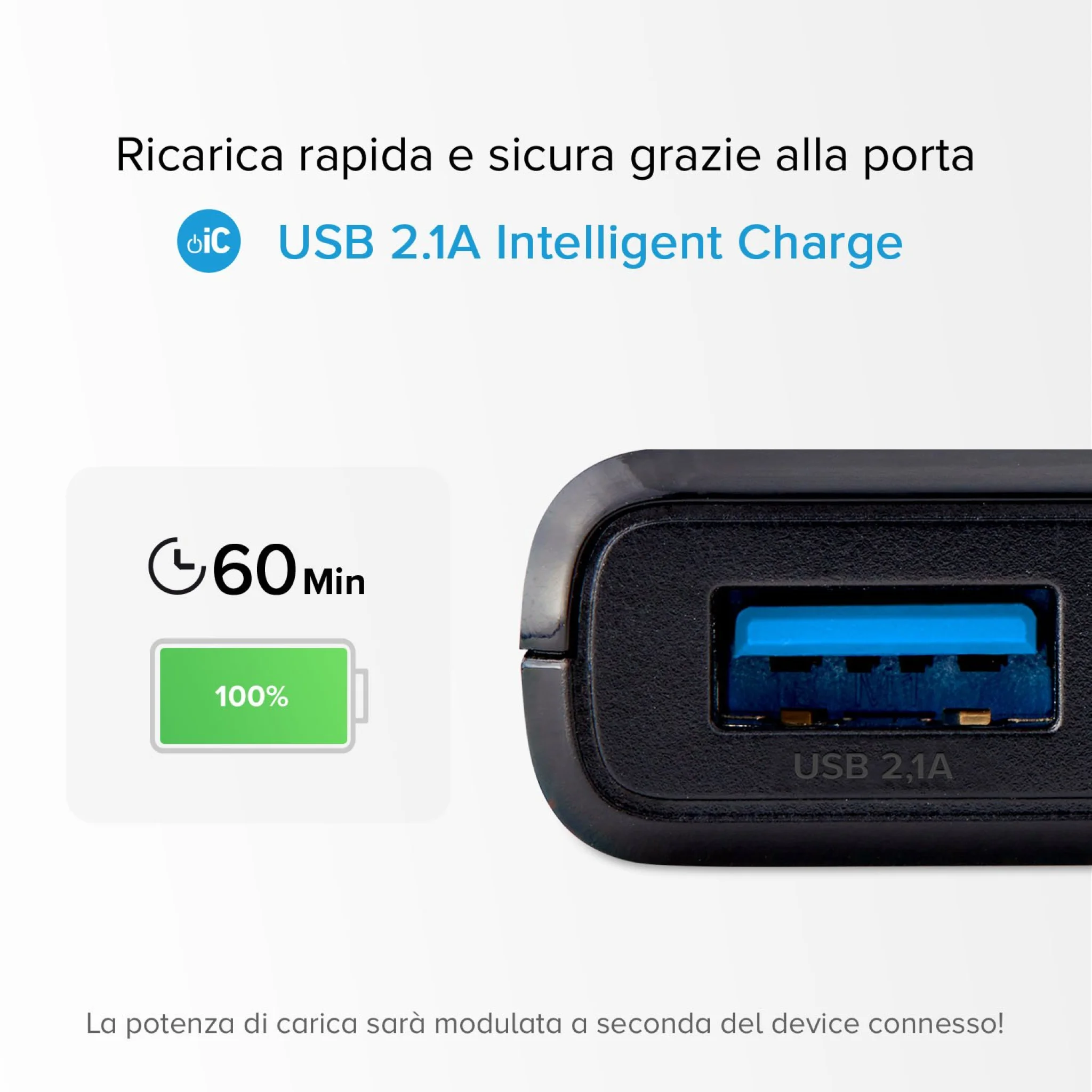 SBS hurtigtopladende powerbank. 10,000 mAh. Sort