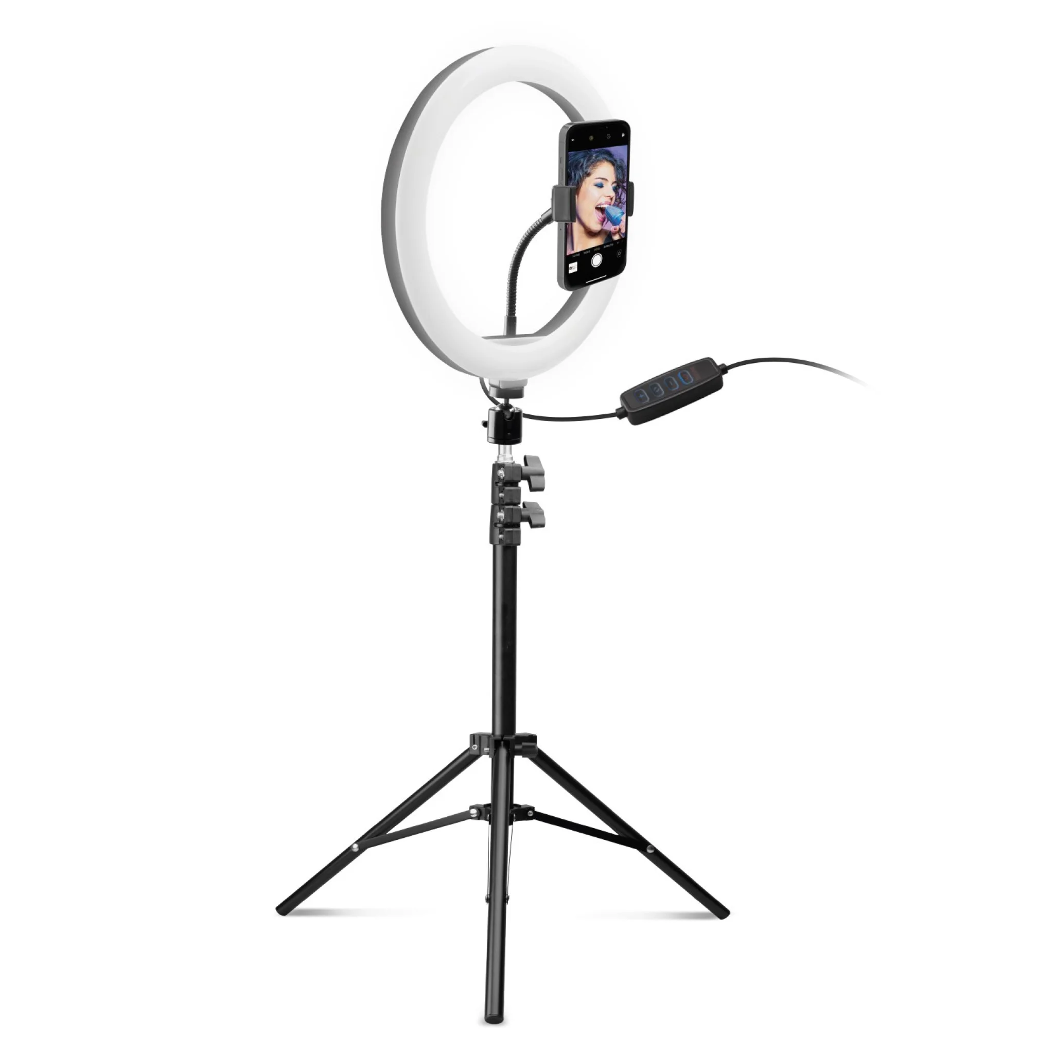 SBS Ring Light med justerbar tripod