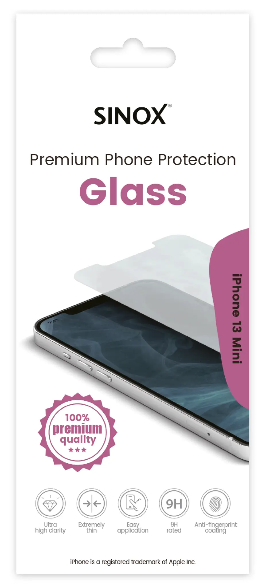 Sinox Protection Glass iPhone 13 Mini