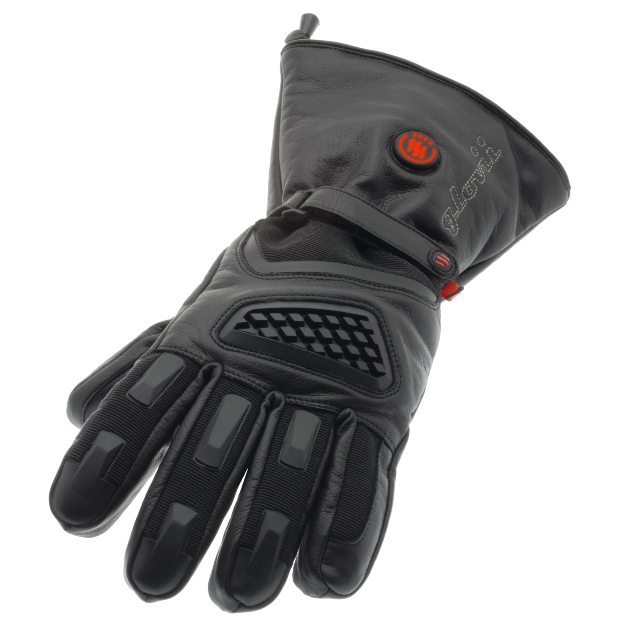 Glovii opvarmede motorcykelhandsker XL. Sort