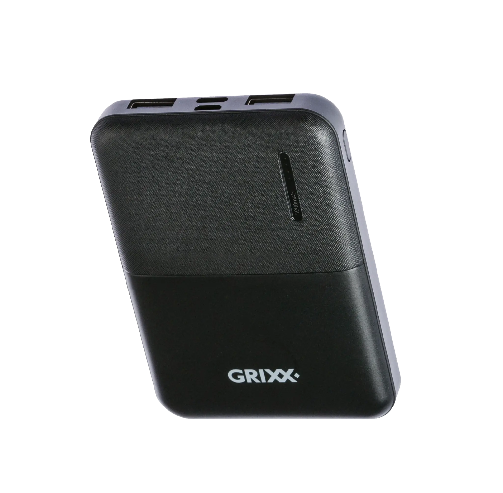 Grixx Powerbank 5.000mAh. Sort