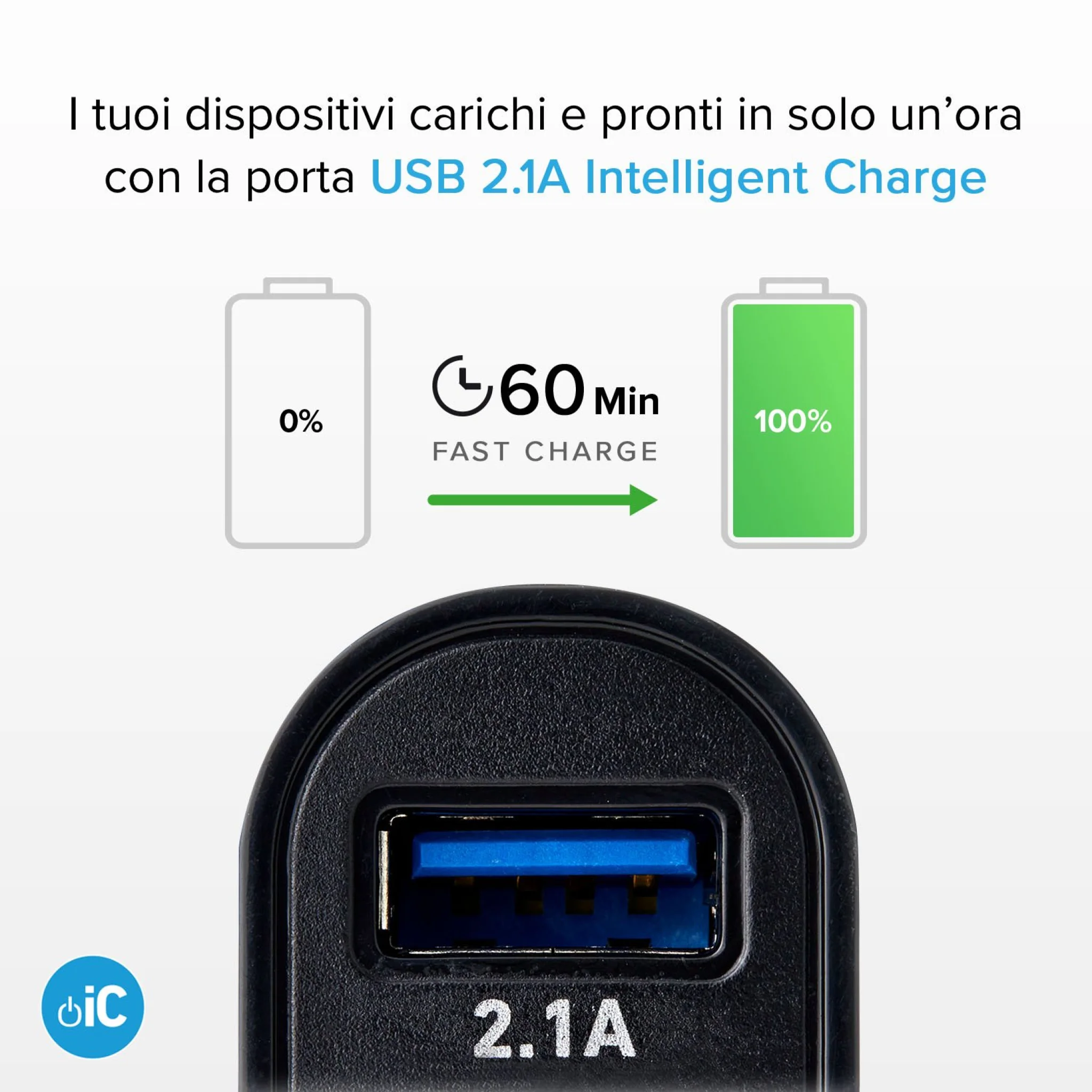 SBS USB C biloplader kit. 1A + 2.1A. 1m. Sort SBS USB C biloplader kit. 1A + 2.1A. 1m. Sort