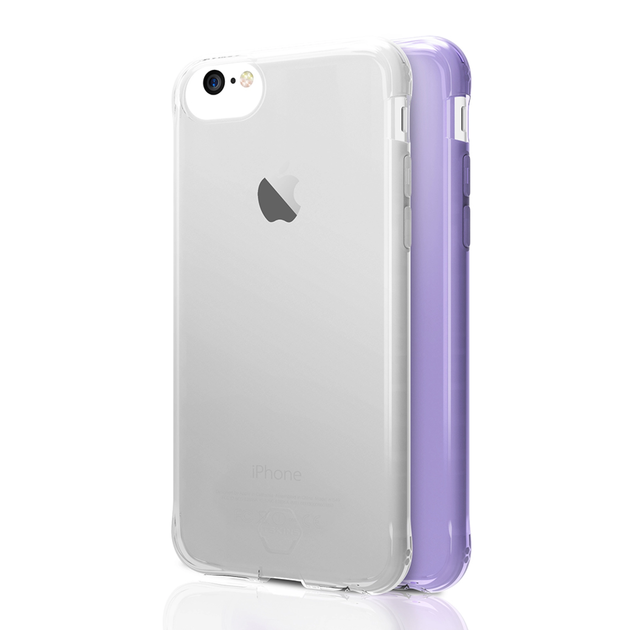 ITSKINS NANO DUO cover til iPhone 8 / 7 / 6s / 6®. Lys lilla og gennemsigtig