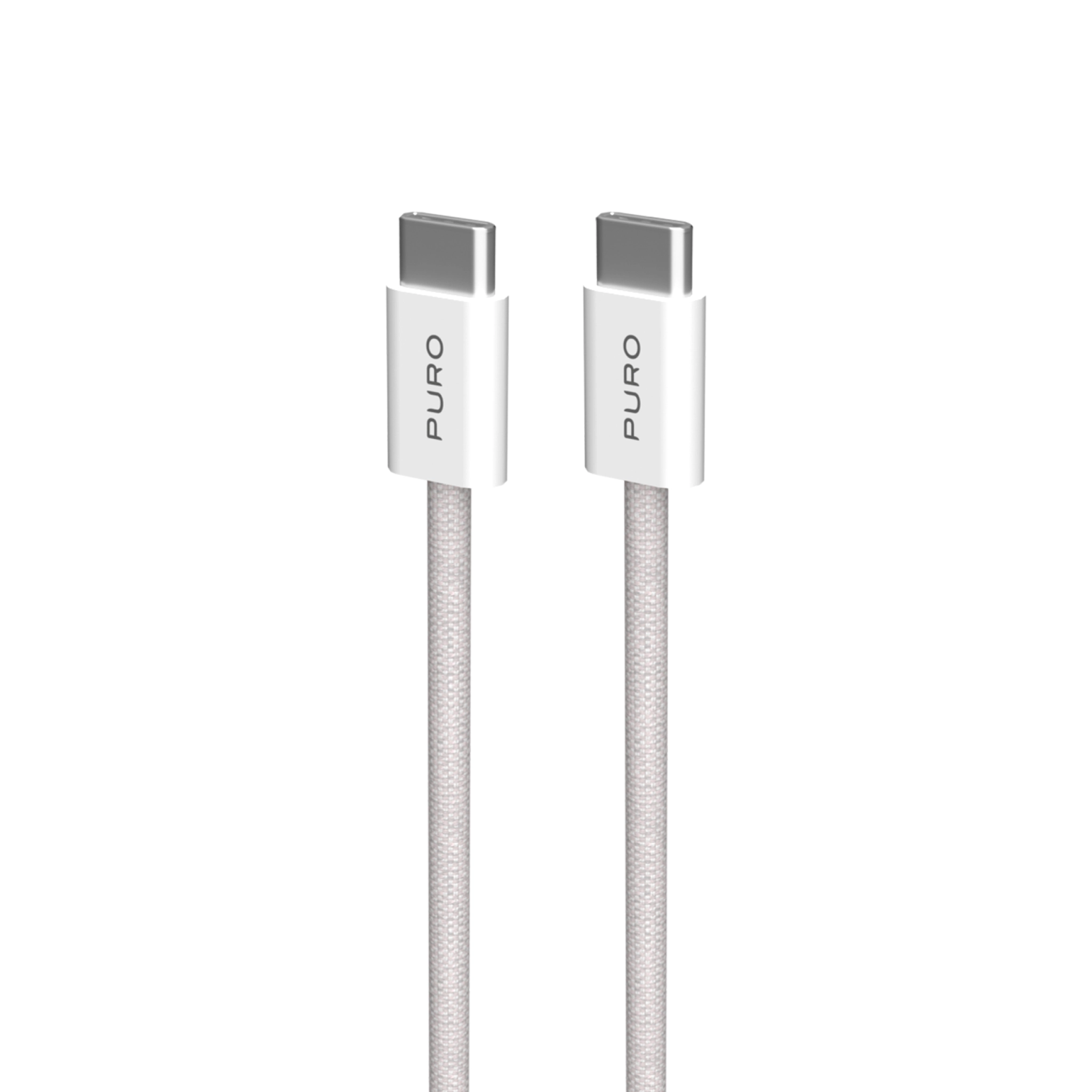PURO Fabrik 2.0 60W USB-C til USB-C opladnings- og synkroniseringskabel 1,5 m