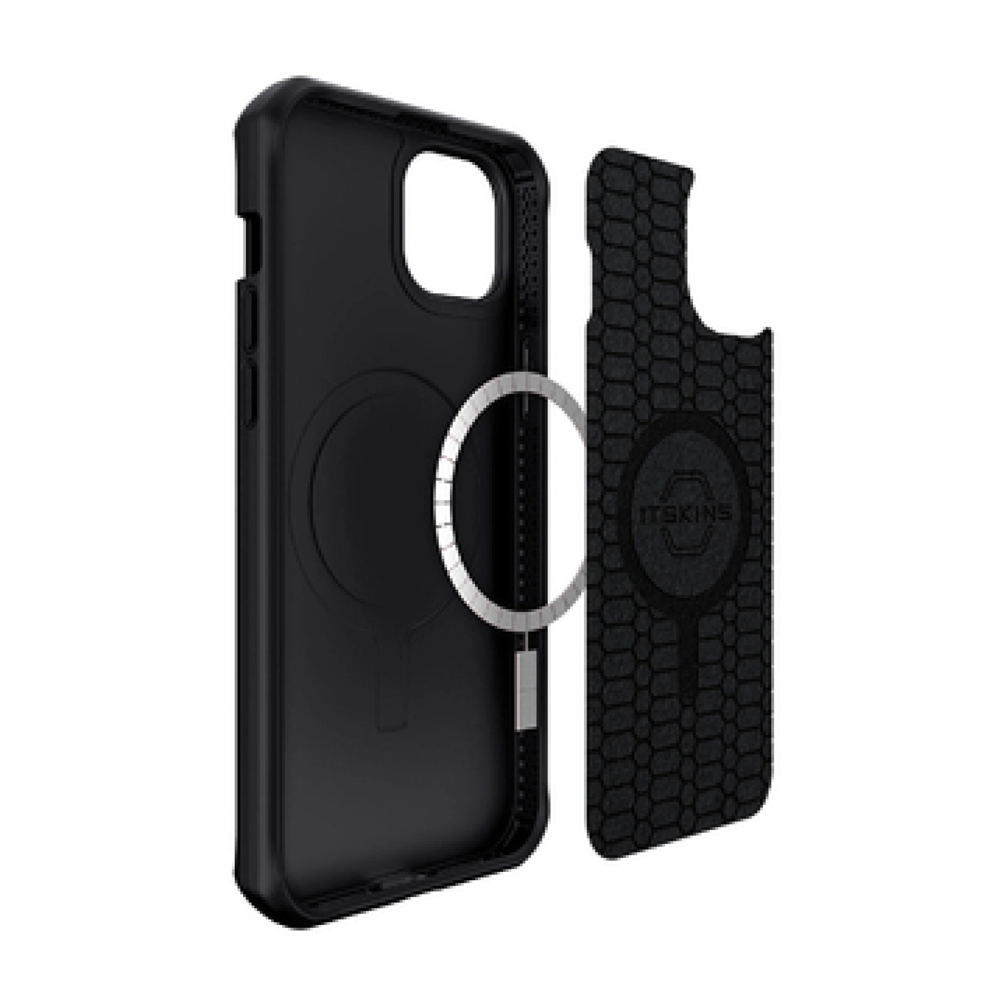 ITSKINS SPECTRUM MAGSAFE SILK cover til iPhone 14 Plus®. Sort