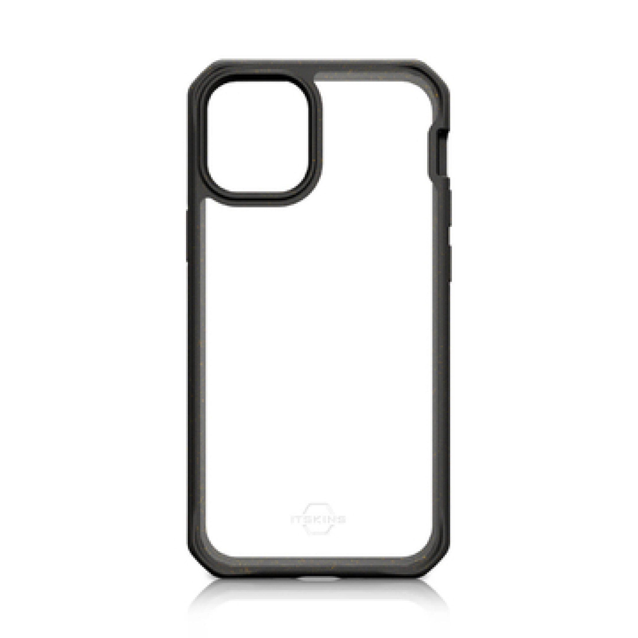 ITSKINS FERONIABIO PURE cover til iPhone 12 mini®. Sort og gennemsigtig