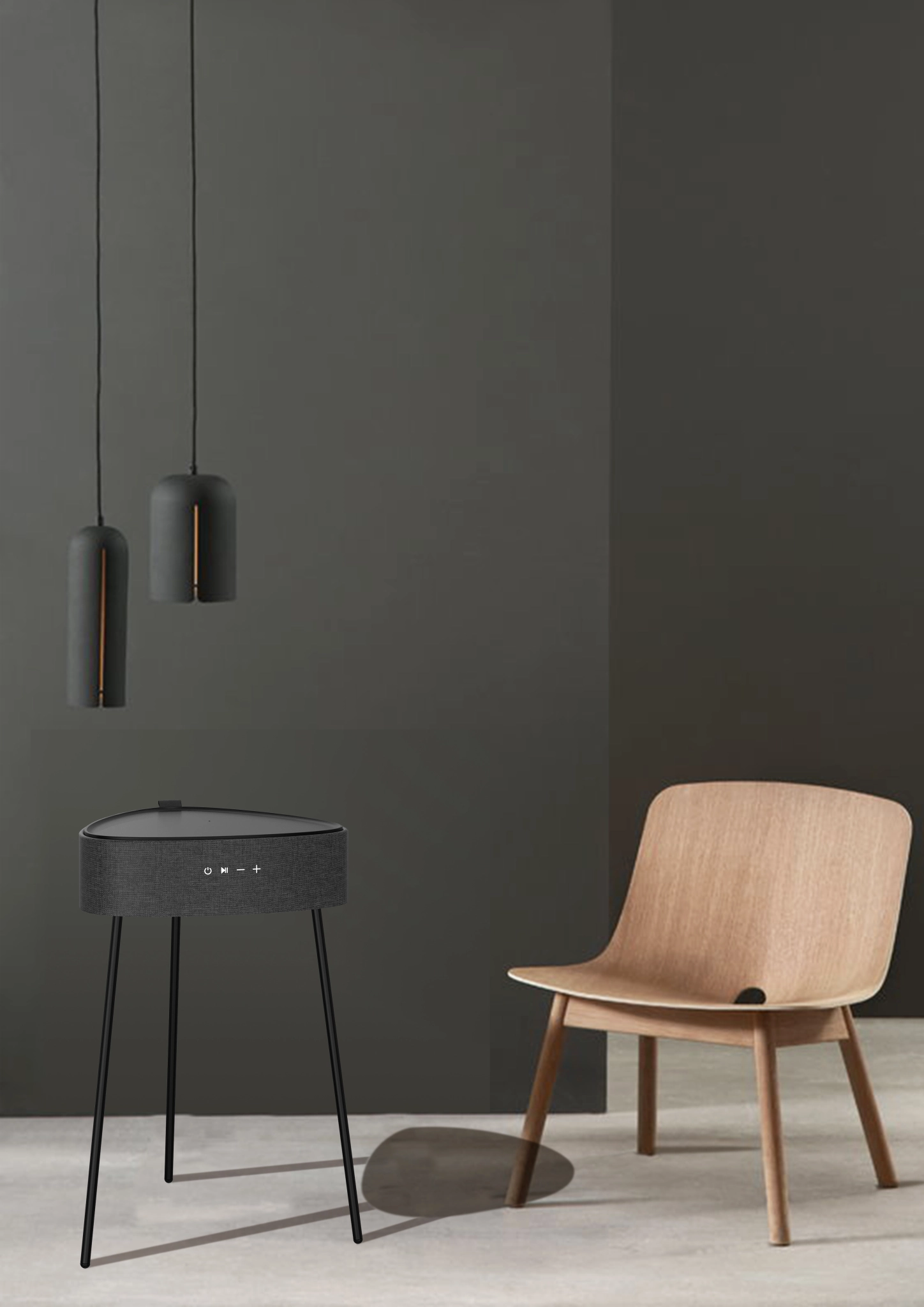 Sinox Bluetooth® højttaler og bord i sort