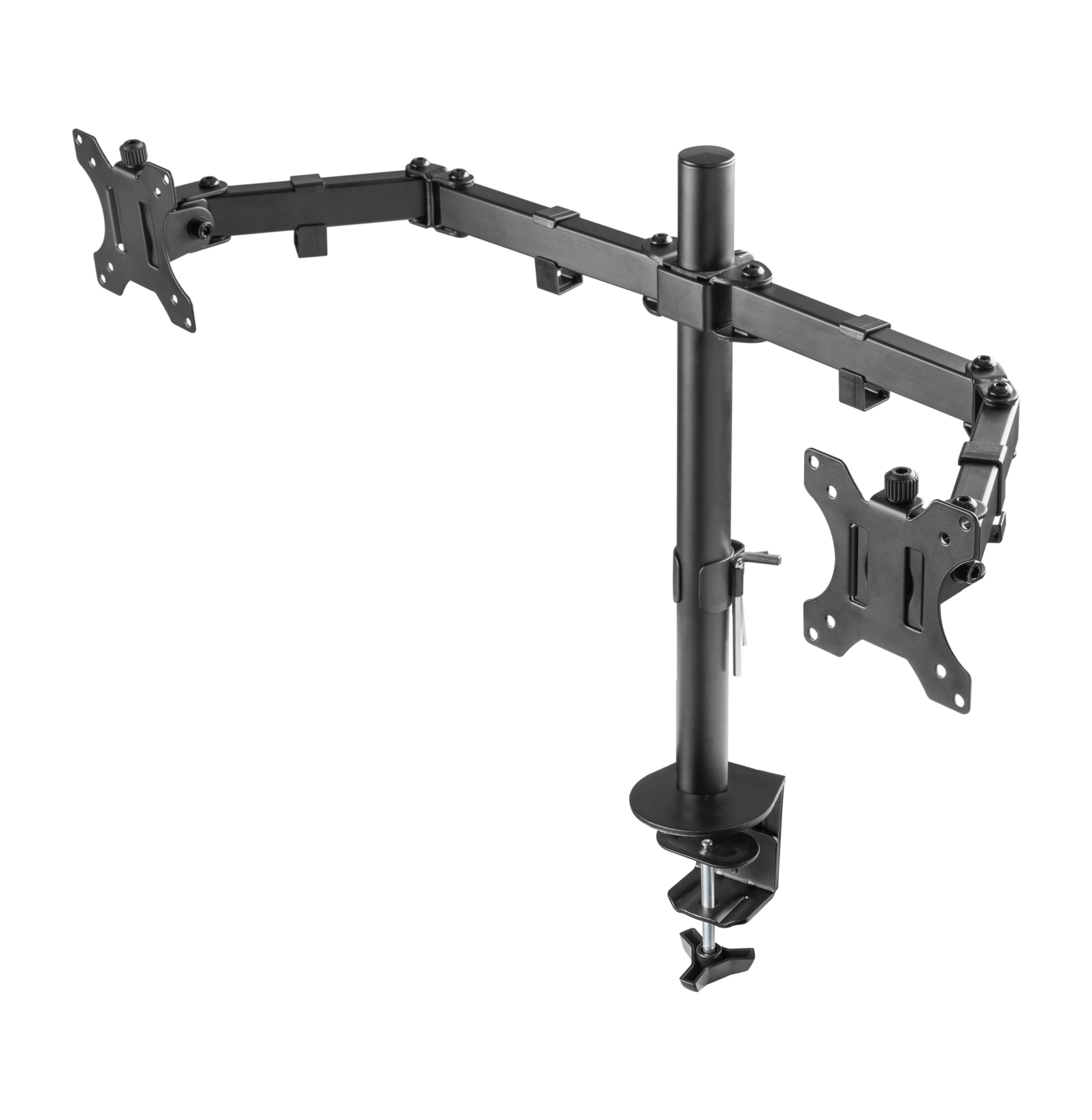 Sinox Office dobbelt skærm skrivebordsbeslag. Op til 32". Sort Sinox Office dobbelt skærm skrivebordsbeslag. Op til 32". Sort