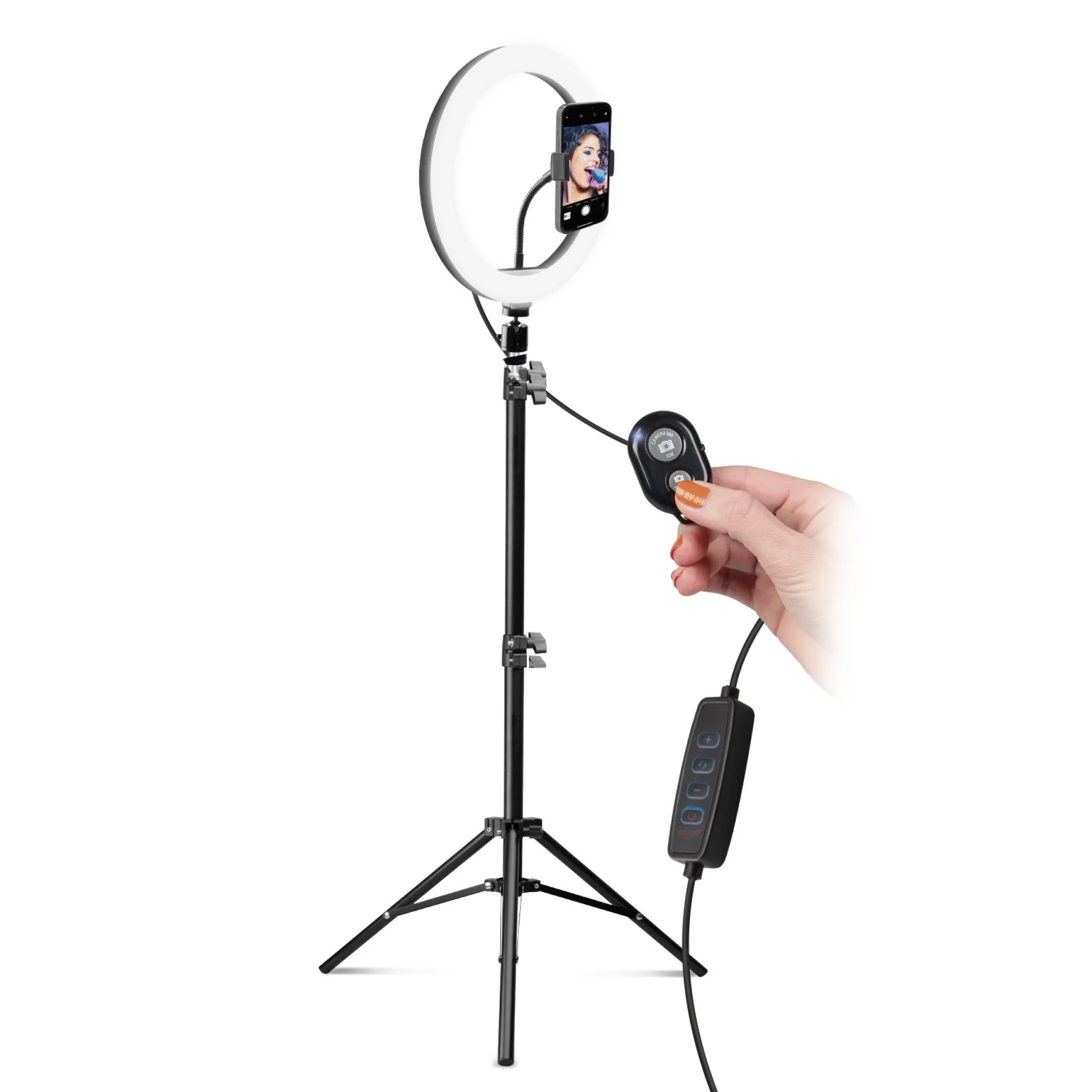 SBS Ring Light med justerbar tripod