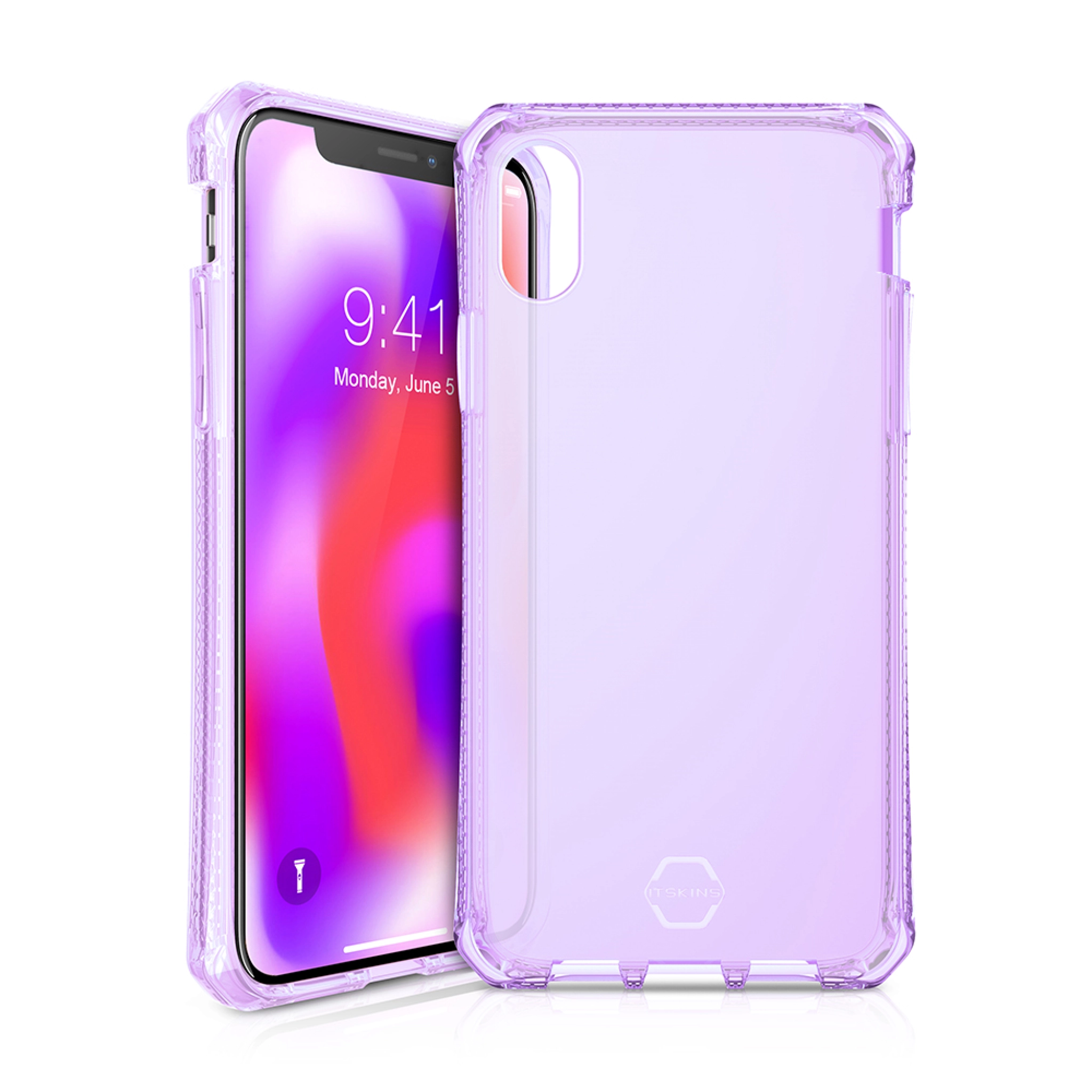 ITSKINS SPECTRUM CLEAR cover til iPhone XR®. Lilla