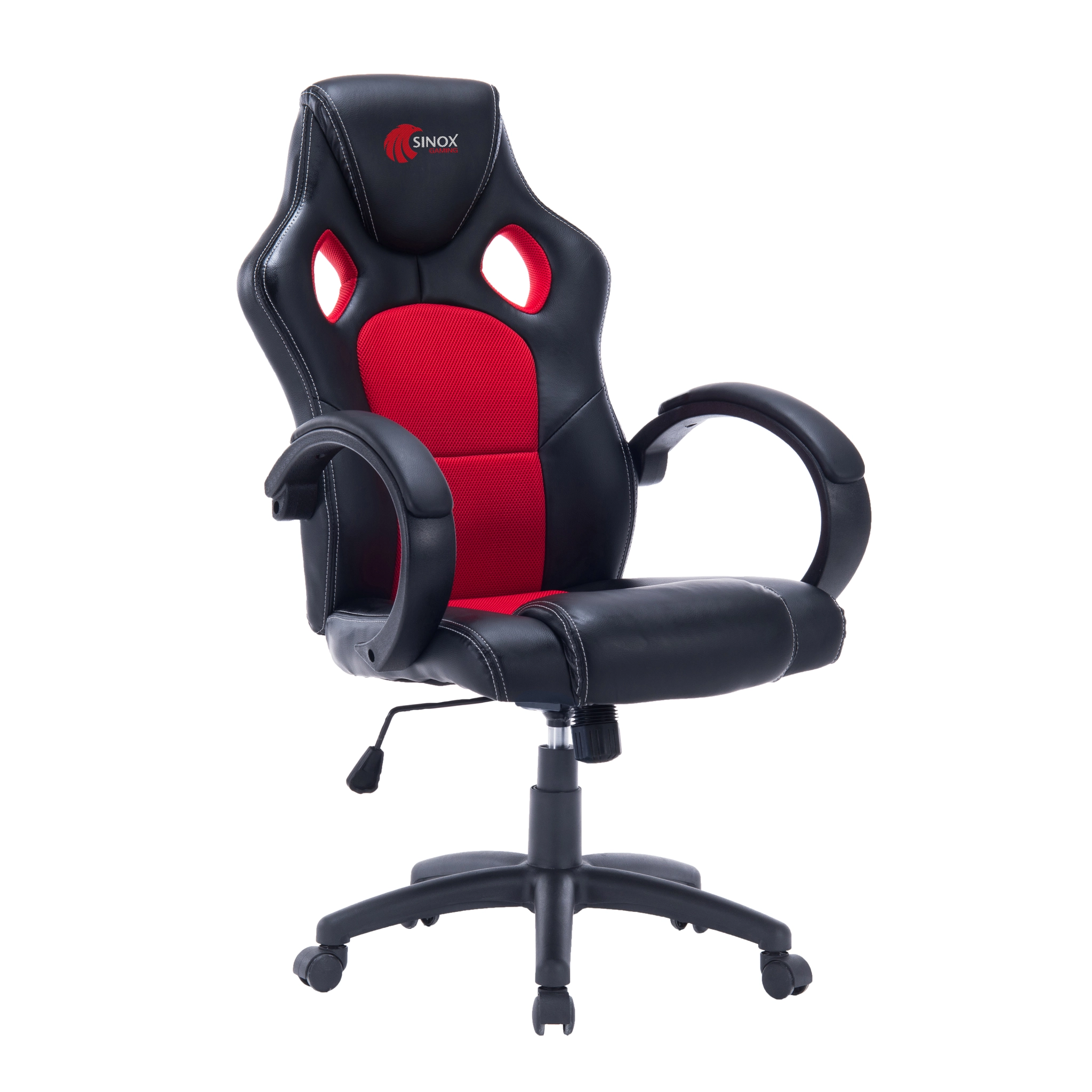 Sinox gamingstol i sort og rød