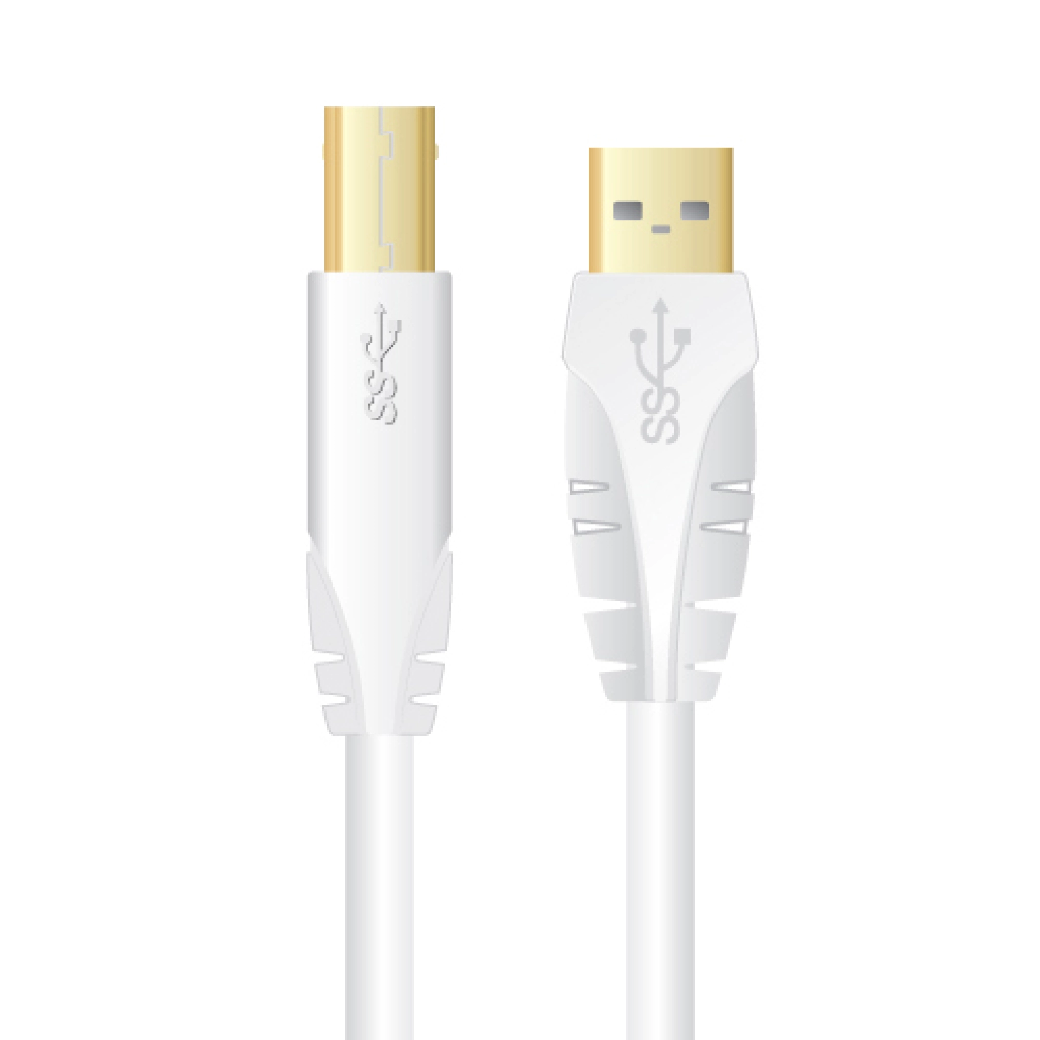 Sinox USB 3.0 printerkabel. 1m. Hvid