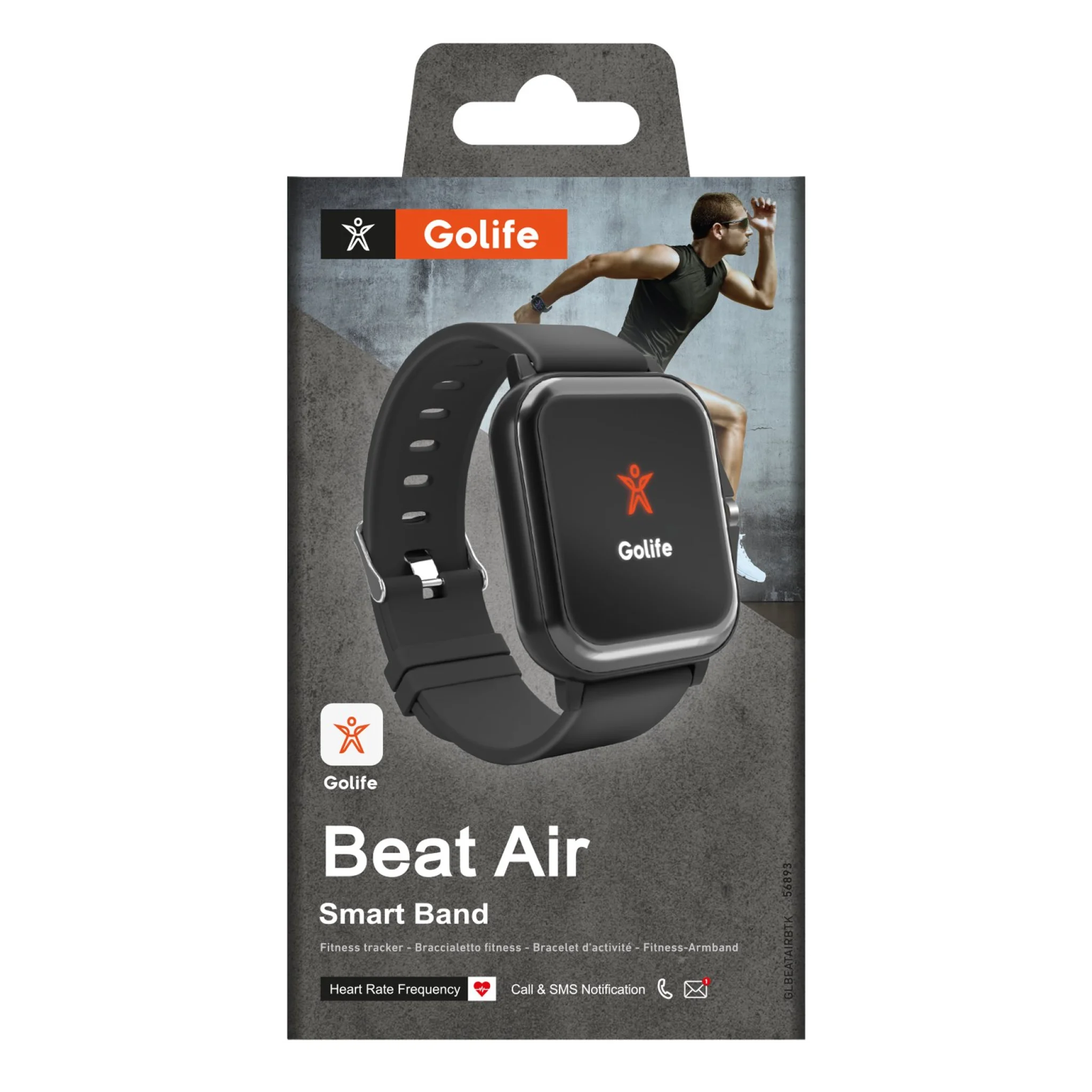 SBS Beat Air smartband sportsur. Sort