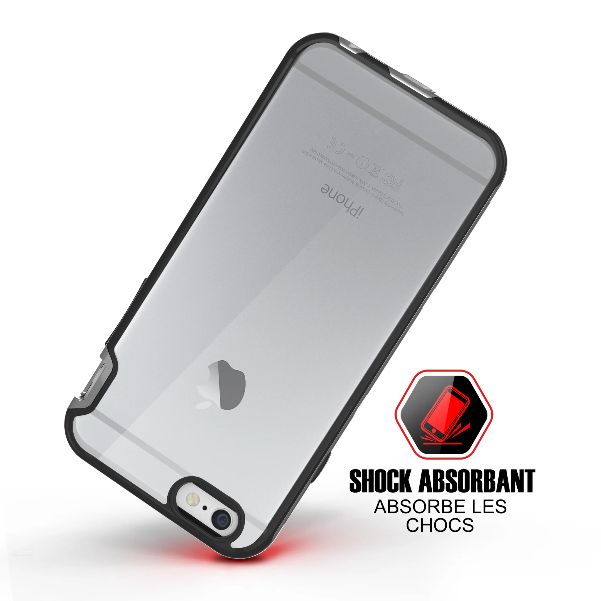 ITSKINS HYBRID EDGE cover til iPhone 6s Plus / 6 Plus®. Space grey